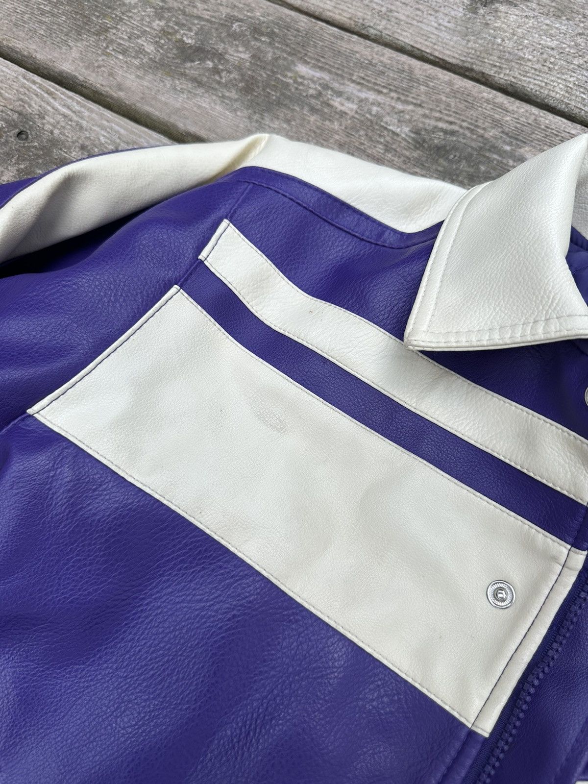 NBA Vintage Leather Phoenix Suns Jacket Size M / US 6-8 / IT 42-44 - 11 Thumbnail