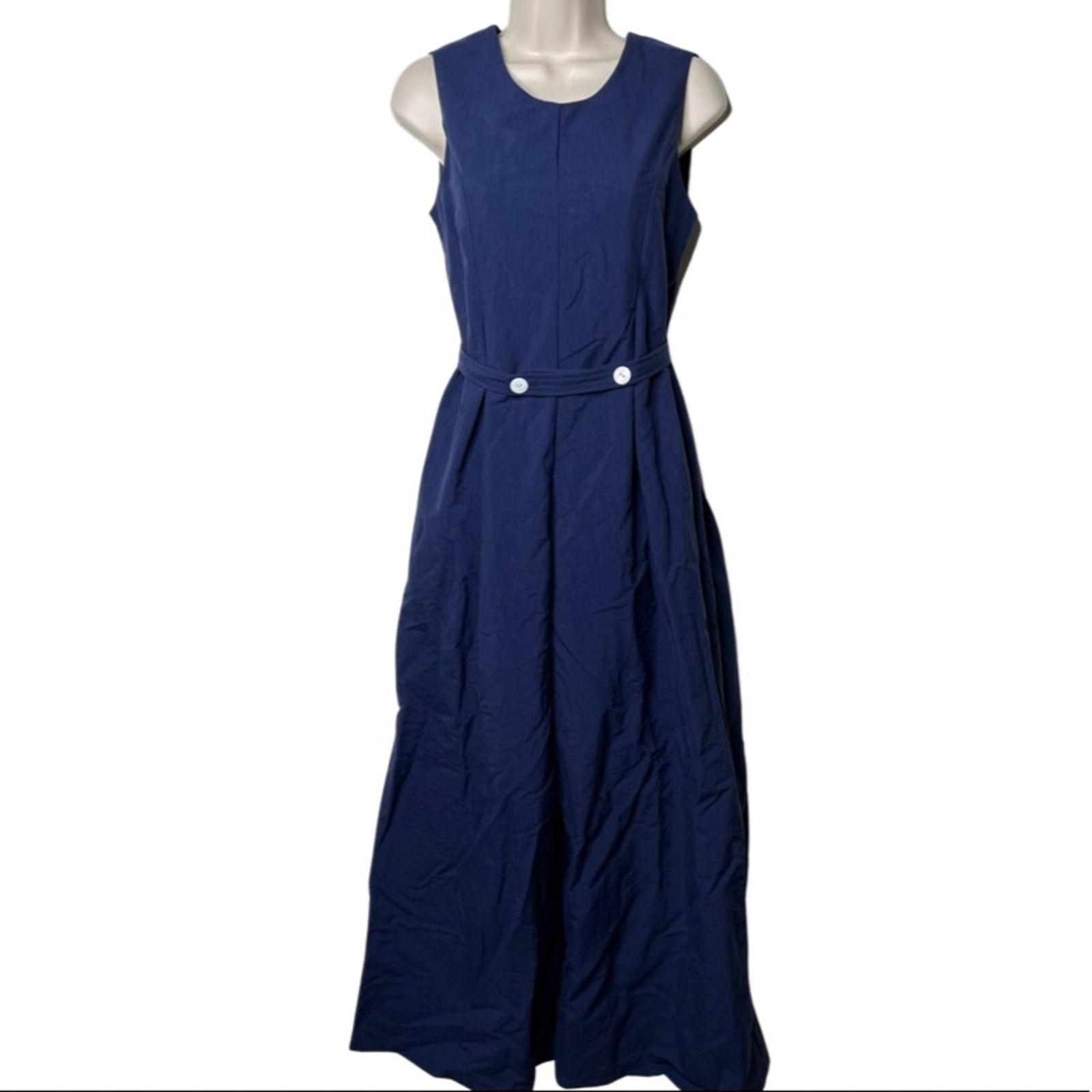 Other Nikki Chasin Nella Jumpsuit Navy Blue Wide Leg Size XS Size 26" / US 2 / IT 38 - 3 Thumbnail