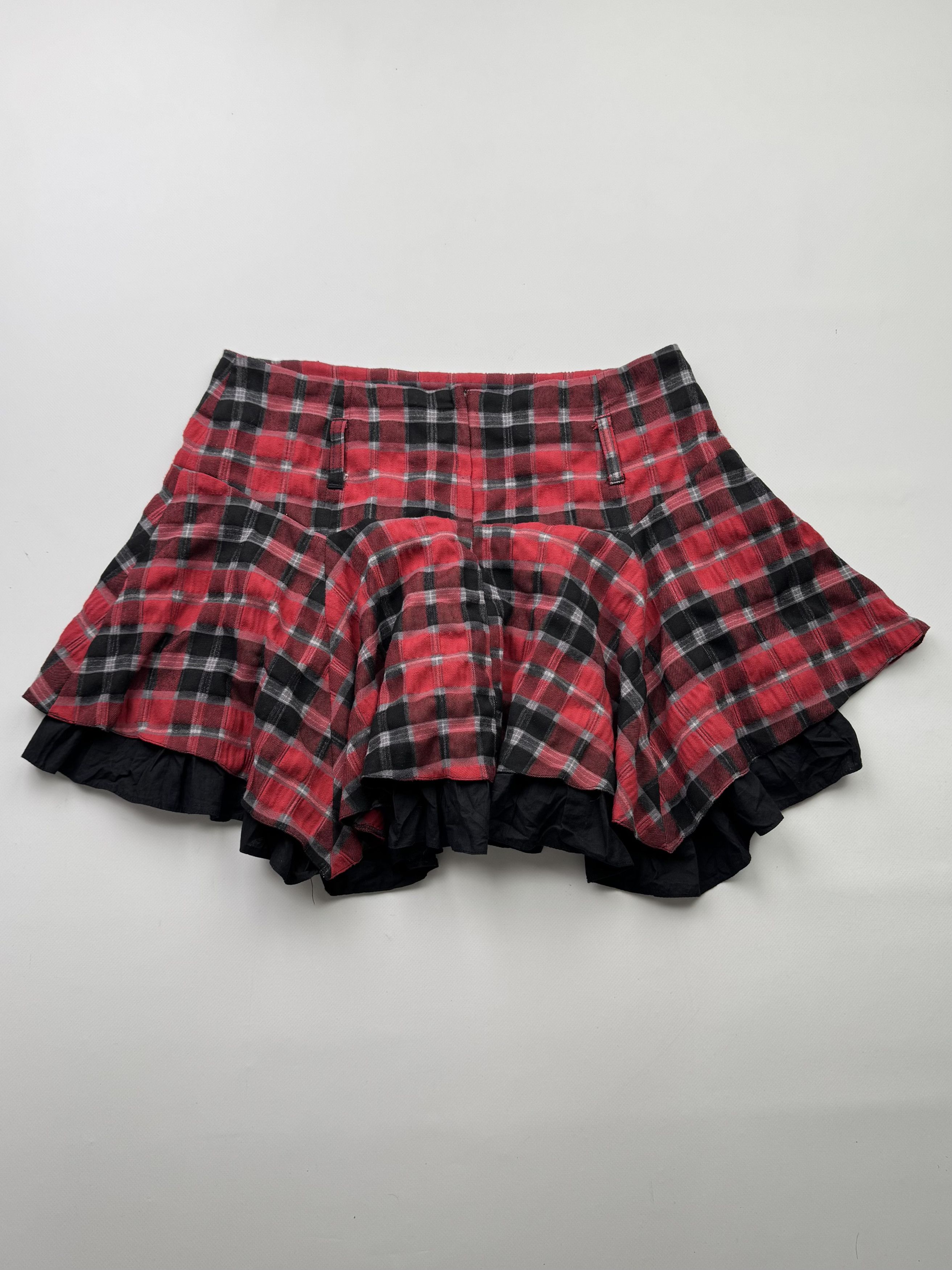 Japanese Brand Vintage Asymmetry Flare Mini Skirt B671(V274)E2 Size 30" / US 8 / IT 44 - 4 Thumbnail