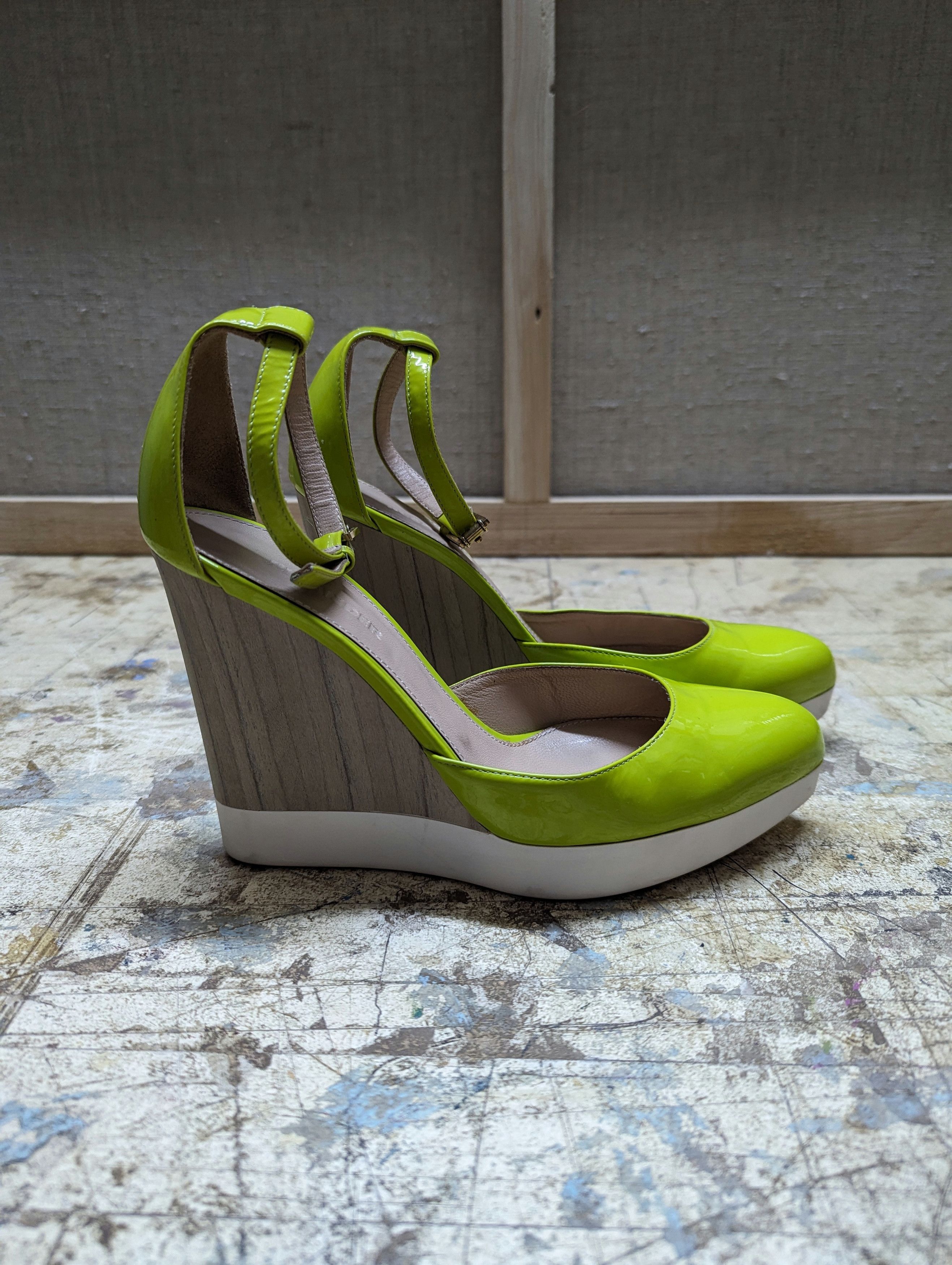 Jil Sander 00s Jil Sander Toxic Polished Platform Heels Size US 7.5 / IT 37.5 - 4 Thumbnail