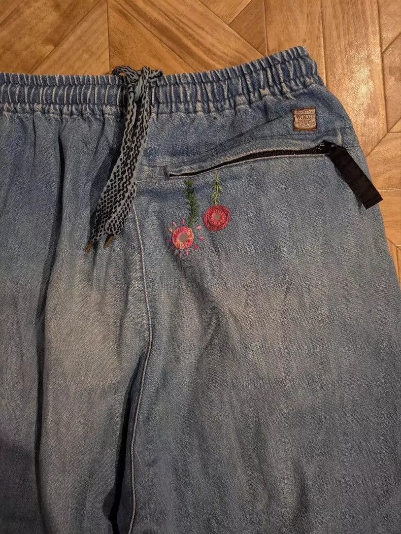 Kapital Vintage Patchwork Denim Pants with Distressed Look-2506 Size US 34 / EU 50 - 4 Thumbnail