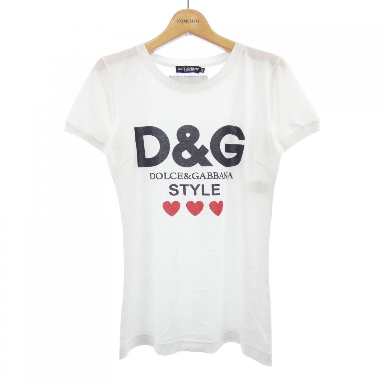 Dolce & Gabbana Dolce & Gabbana Dolce&Gabbana T-shirt Cotton T-Shirts F8H32T/FH734 DUTY FREE for USA Size ONE SIZE - 1 Thumbnail