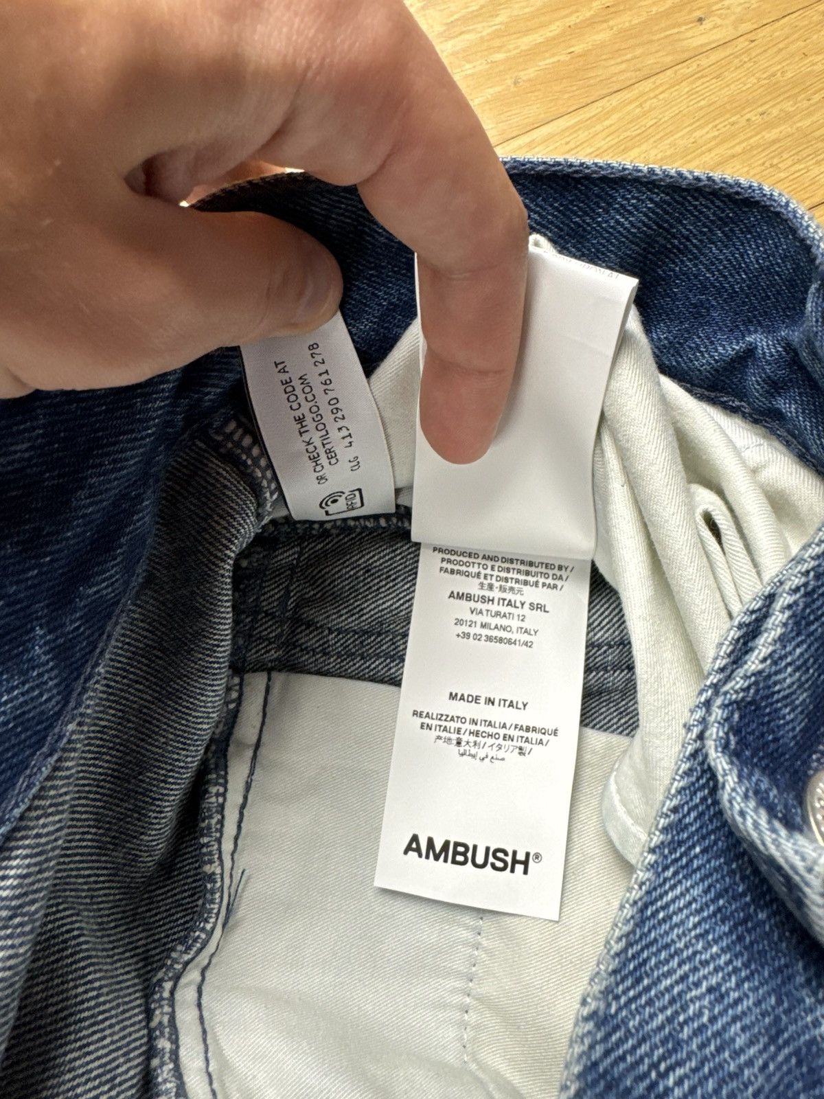 Ambush Design Ambush Cargo Oversized Jeans Size US 31 - 13 Thumbnail