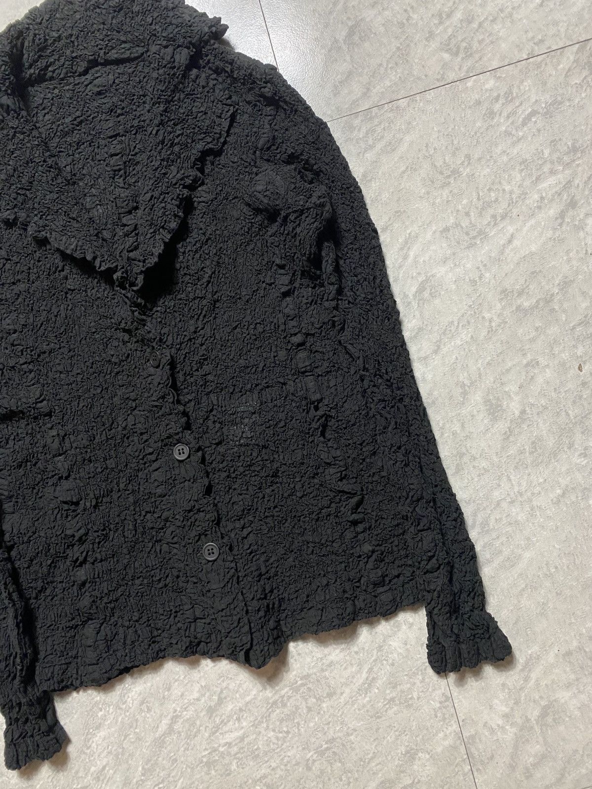 Issey Miyake ISSEY MIYAKE ME PLEATED RUFFLE BLAZER Size S / US 4 / IT 40 - 4 Thumbnail