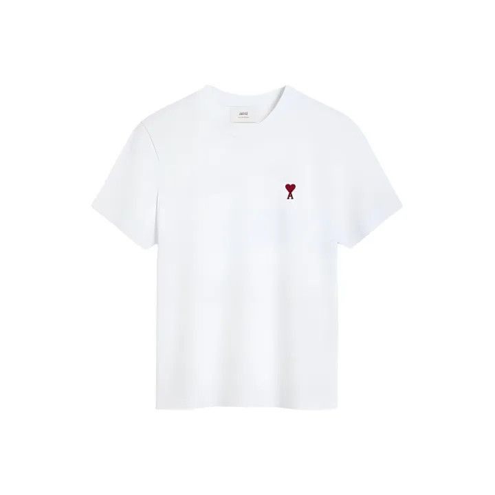AMI AMIPARIS Men's and Women's White Cotton T-Shirt -2507 Size US XL / EU 56 / 4 - 1 Thumbnail