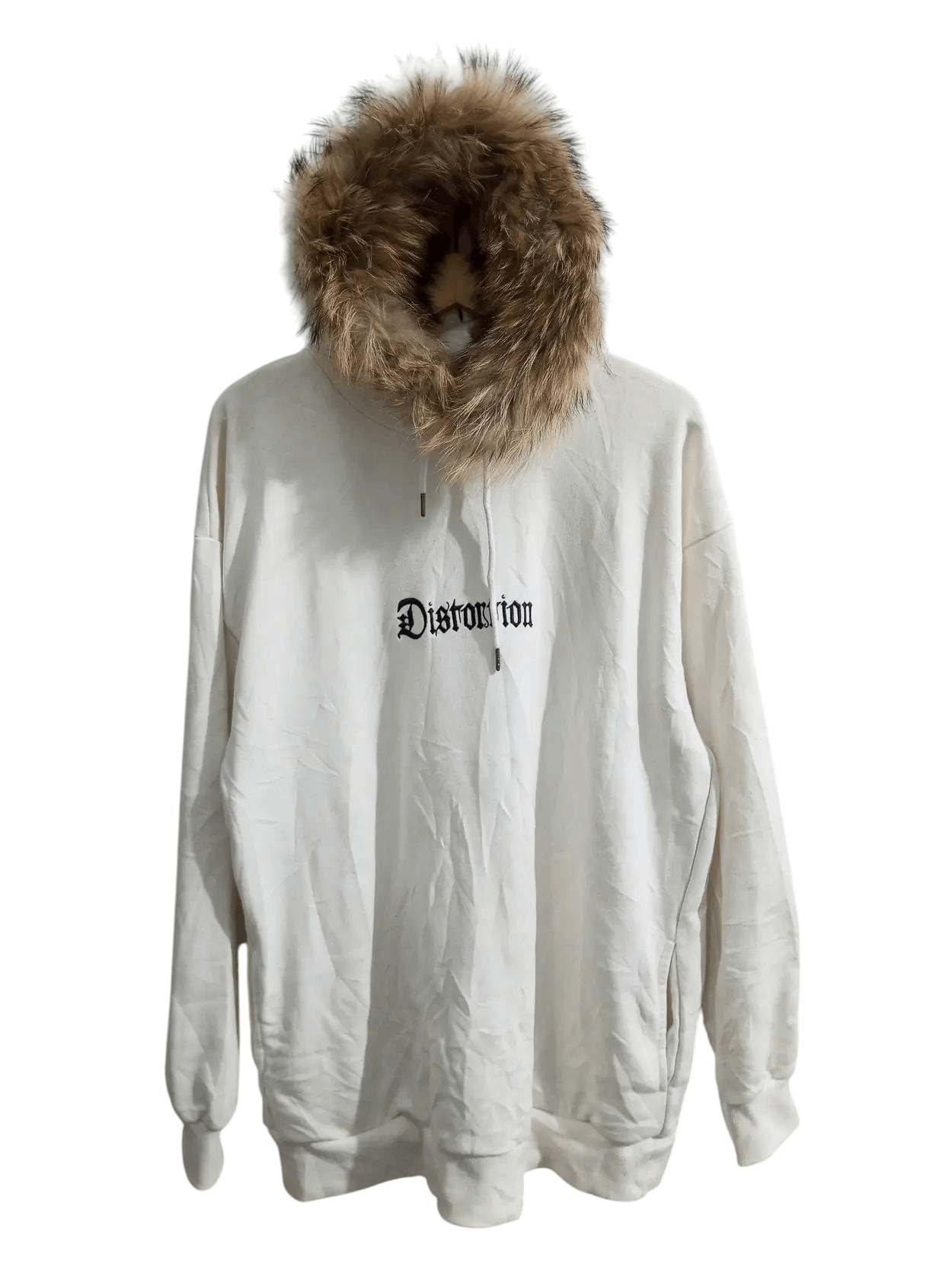 20471120 In the attic distrontion poem fur hoodie Size US L / EU 52-54 / 3 - 10 Thumbnail