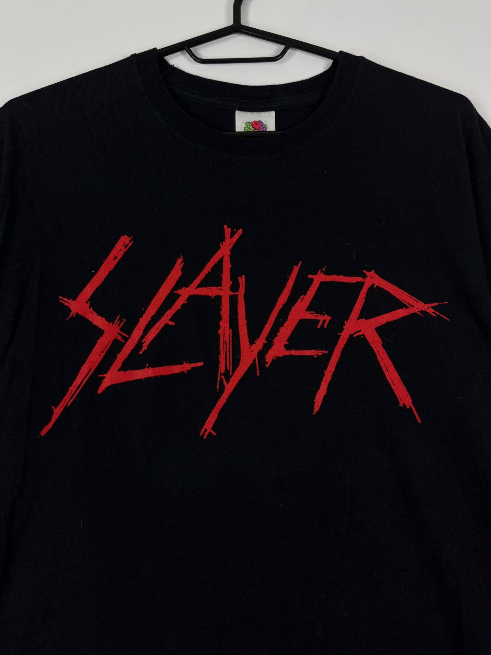 Fruit Of The Loom Slayer Vintage Metal T-Shirt Black Original Size L Size US L / EU 52-54 / 3 - 4 Thumbnail