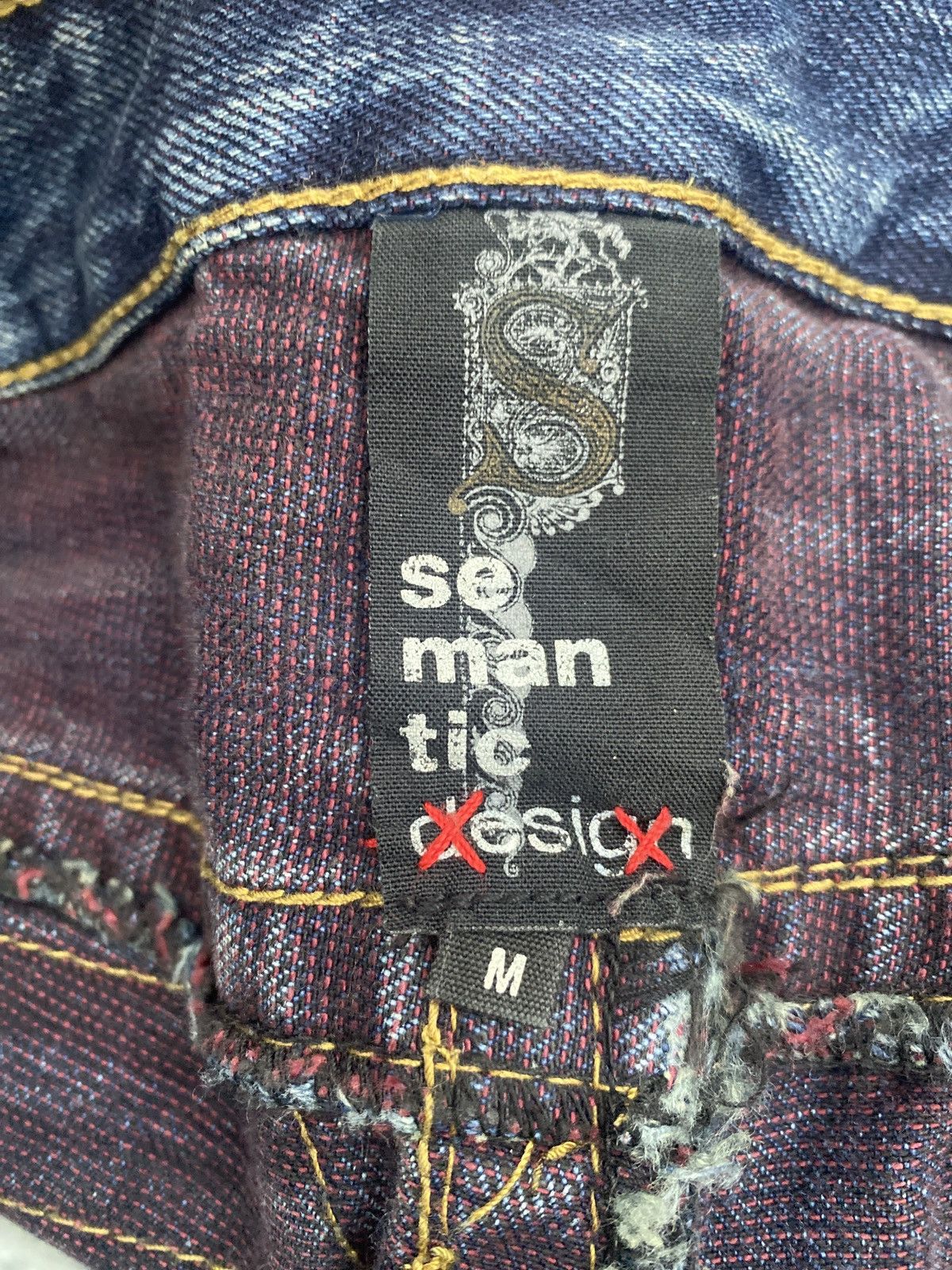 FLARE JAPANESE BRAND SEMANTIC DESIGN RIPPED STYLE PAINTED