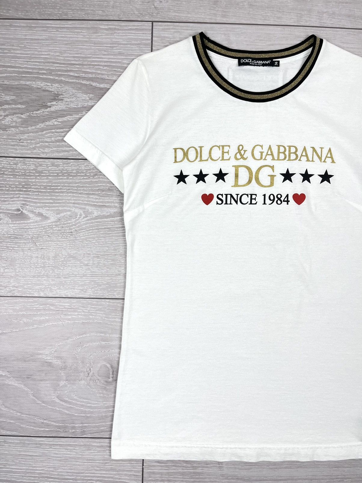 Dolce & Gabbana Dolce&Gabbana White Cotton Big Logo Womens T Shirt Size XS / US 0-2 / IT 36-38 - 3 Thumbnail