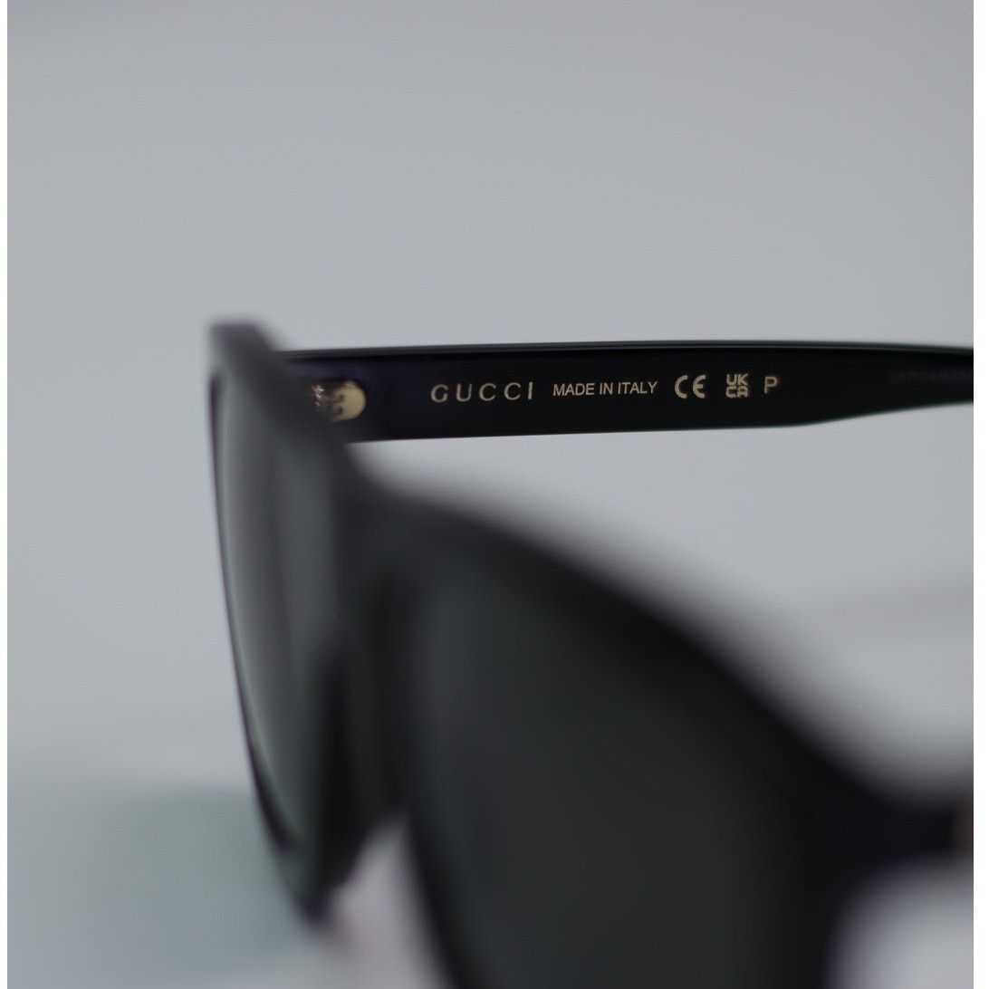 Gucci Gucci Sunglasses GG1316S 002 Shiny Black Grey Polarized Men Size ONE SIZE - 5 Thumbnail