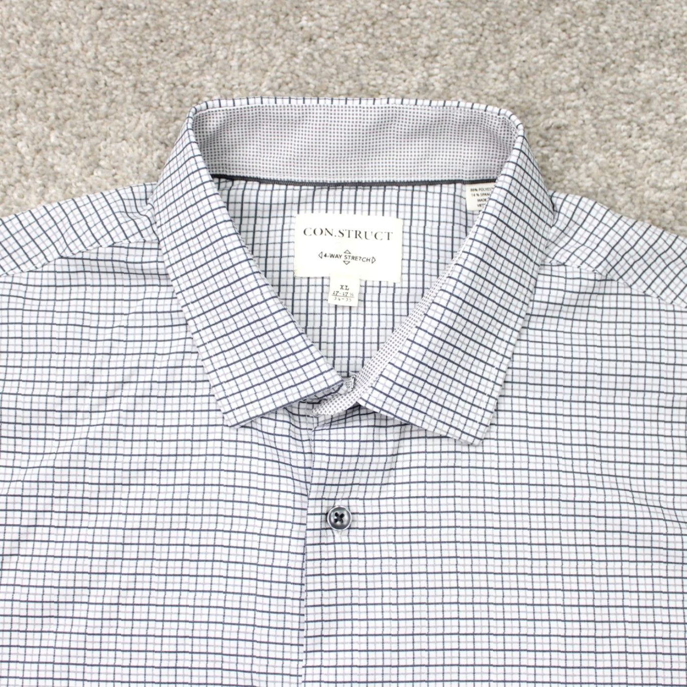 Vintage Construct Shirt Mens XL Black 4 Way Stretch Long Sleeve Button-Up Shirt 90s Fall Spring Summer WinterMens Size US XL / EU 56 / 4 - 6 Thumbnail