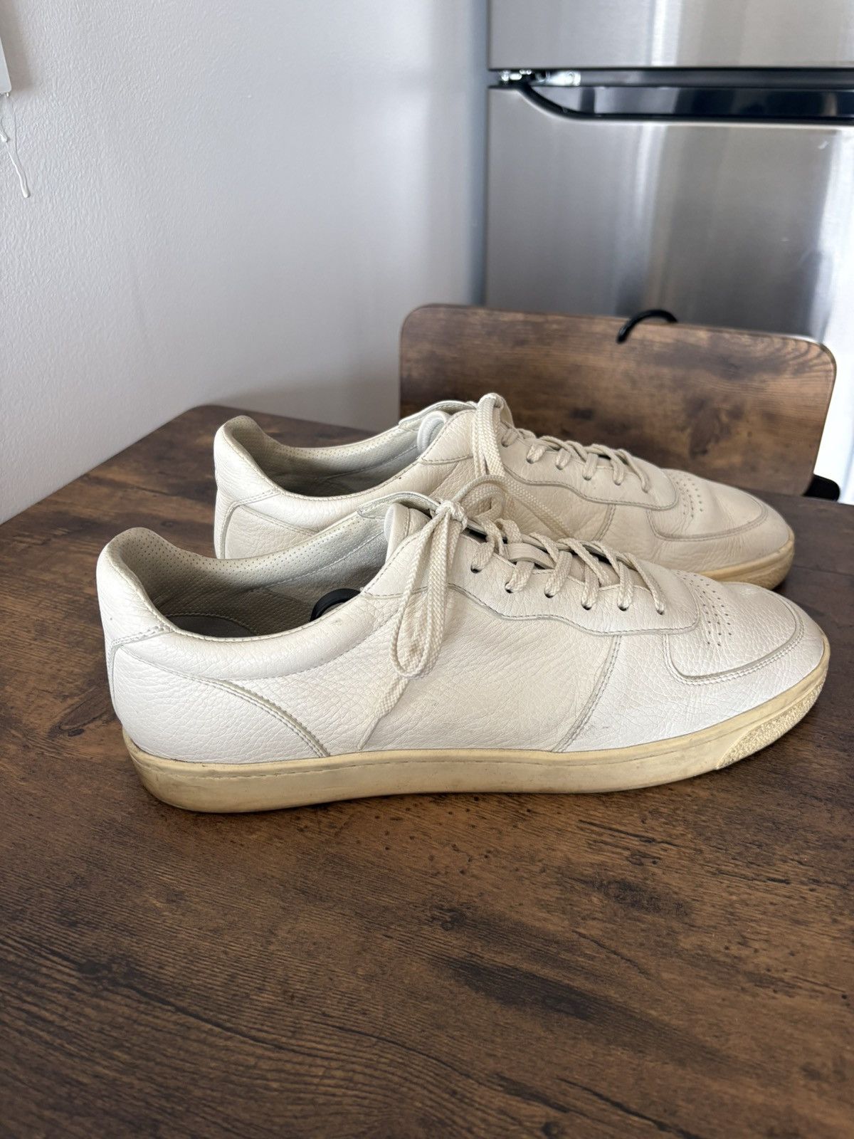 Brunello Cucinelli Brunello Cucinelli Leather Low Top Trainers Size US 12 / EU 45 - 2 Thumbnail