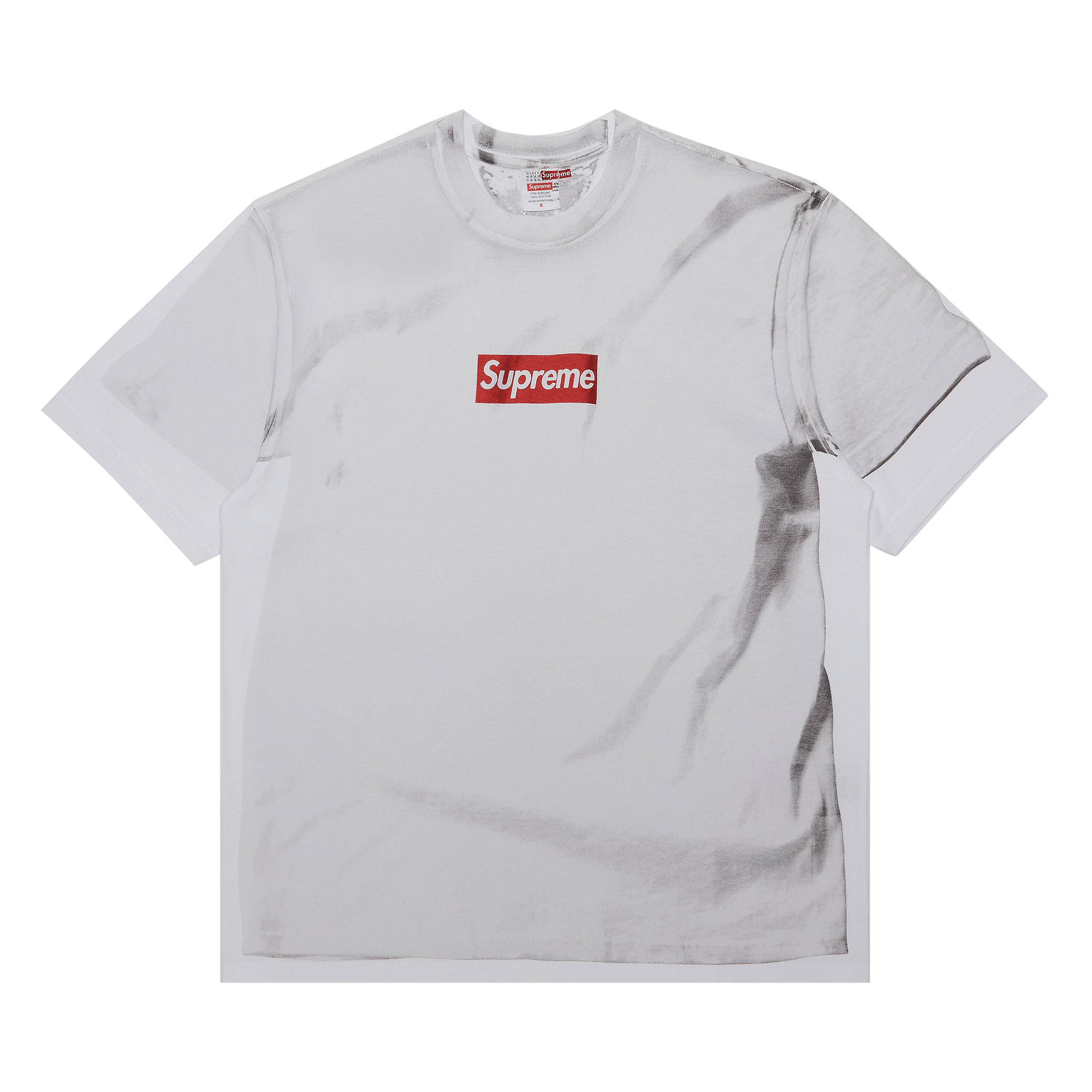 image of Supreme X Mm6 Maison Margiela Box Logo Tee White, Men's (Size Small)