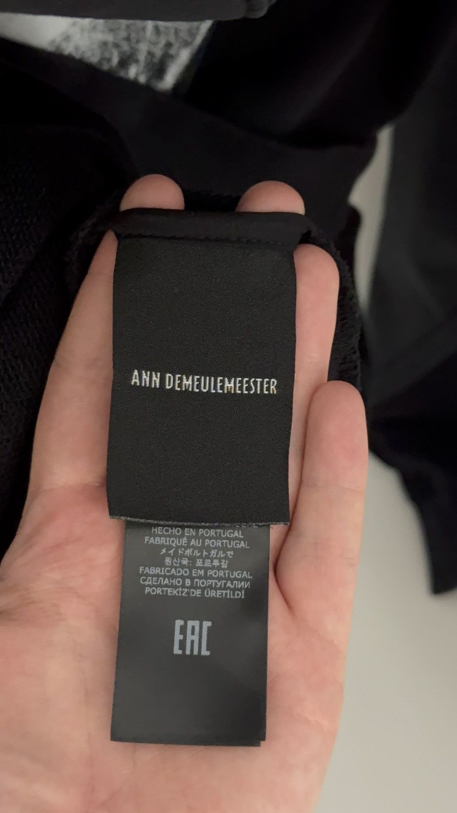 Ann Demeulemeester ✅ ANN Demeulemeester Black Hoodie Size US L / EU 52-54 / 3 - 7 Thumbnail