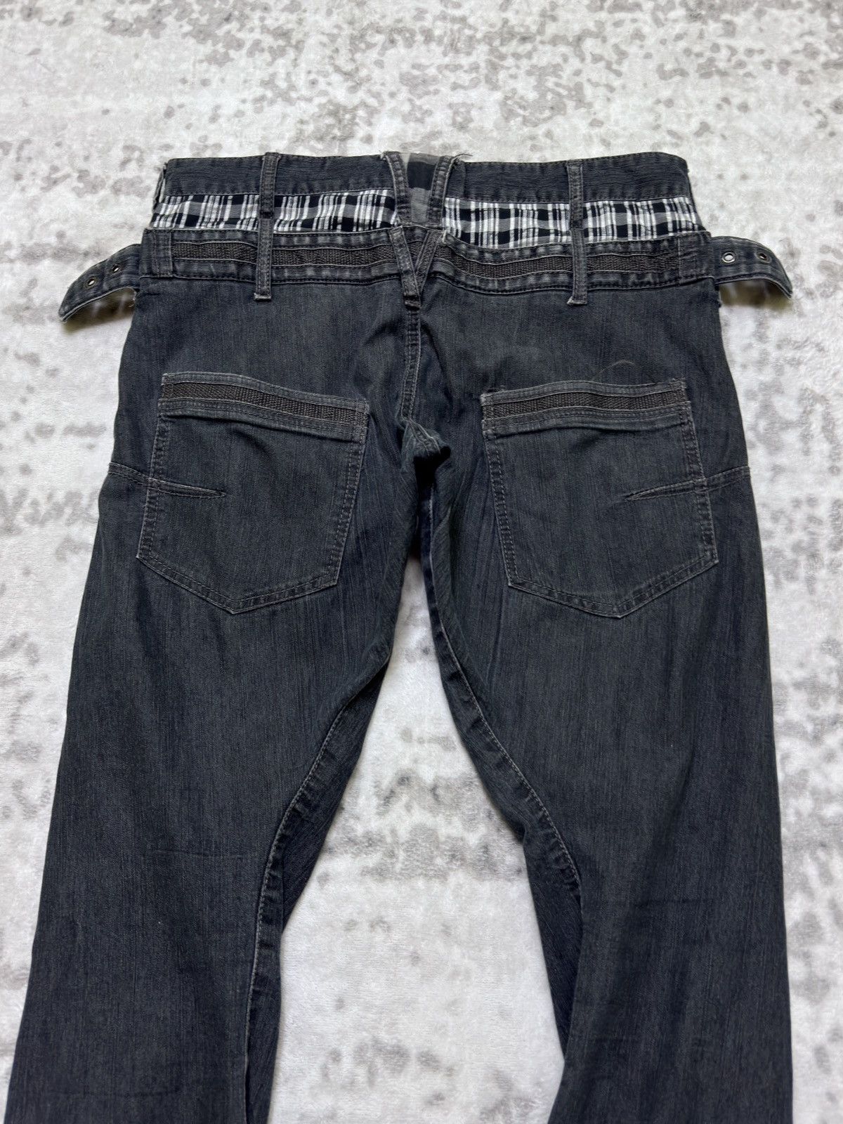 Hysteric Glamour Y2K Bondage Double Waist Buckle Strap Zipper Punk Pants Size US 30 / EU 46 - 8 Thumbnail