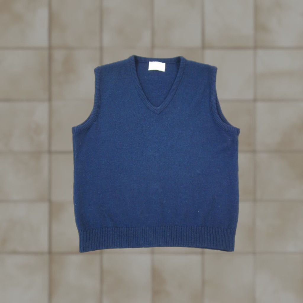 Vintage VINTAGE Lord Jeff Sweater Vest Mens L Blue Orlon Wool Knit V Neck 70s USA Size US L / EU 52-54 / 3 - 1 Thumbnail
