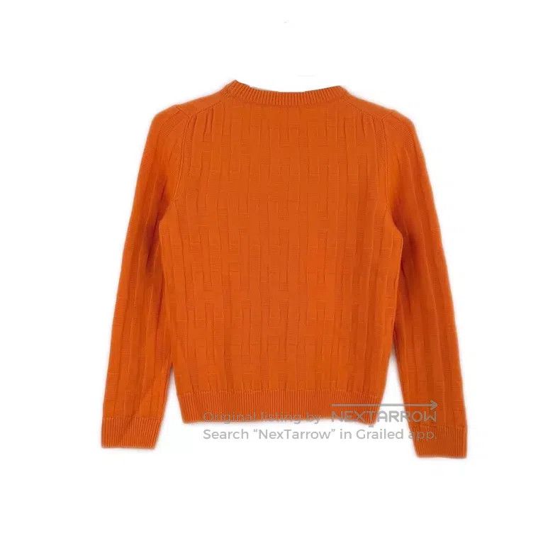 Hermes Hermes Orange Wool Sweater Size XS / US 0-2 / IT 36-38 - 2 Thumbnail