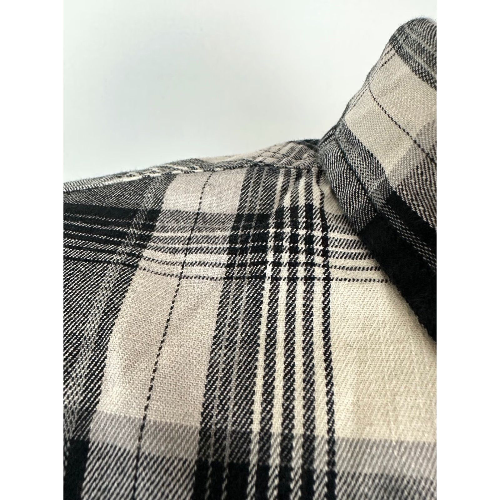 Wrangler Wrangler Flex For Comfort Shirt Men 2XL Black Plaid Casual Work Stretch Button-Up Long Sleeve Shirt Mens Size US XXL / EU 58 / 5 - 3 Thumbnail