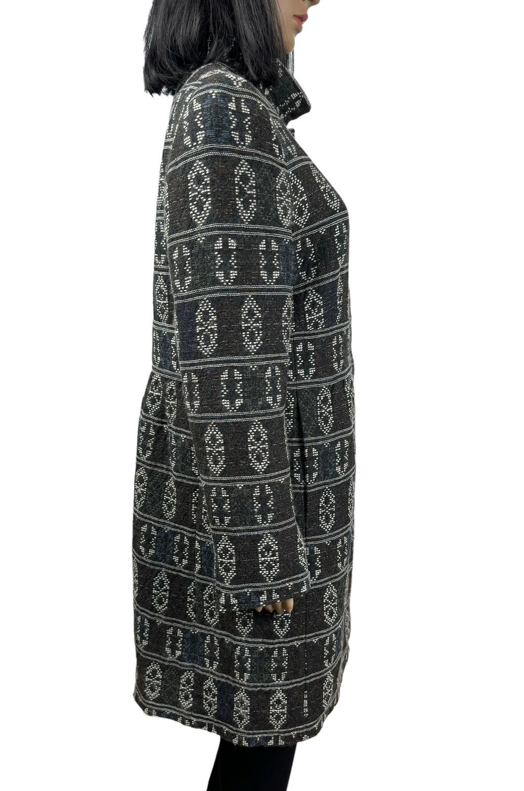 Akris Akris Punto Knit Wool-Viscose Coat Ornament Printed Size XL / US 12-14 / IT 48-50 - 13 Thumbnail