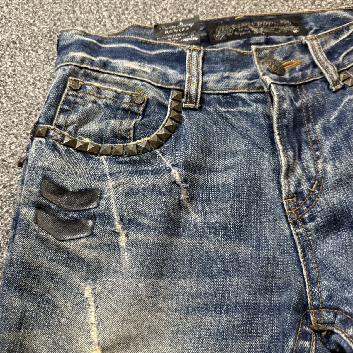 If Six Was Nine 🇯🇵🔥 Japanese Seditionaries LGB Ripped Paint Denim Size US 30 / EU 46 - 5 Thumbnail