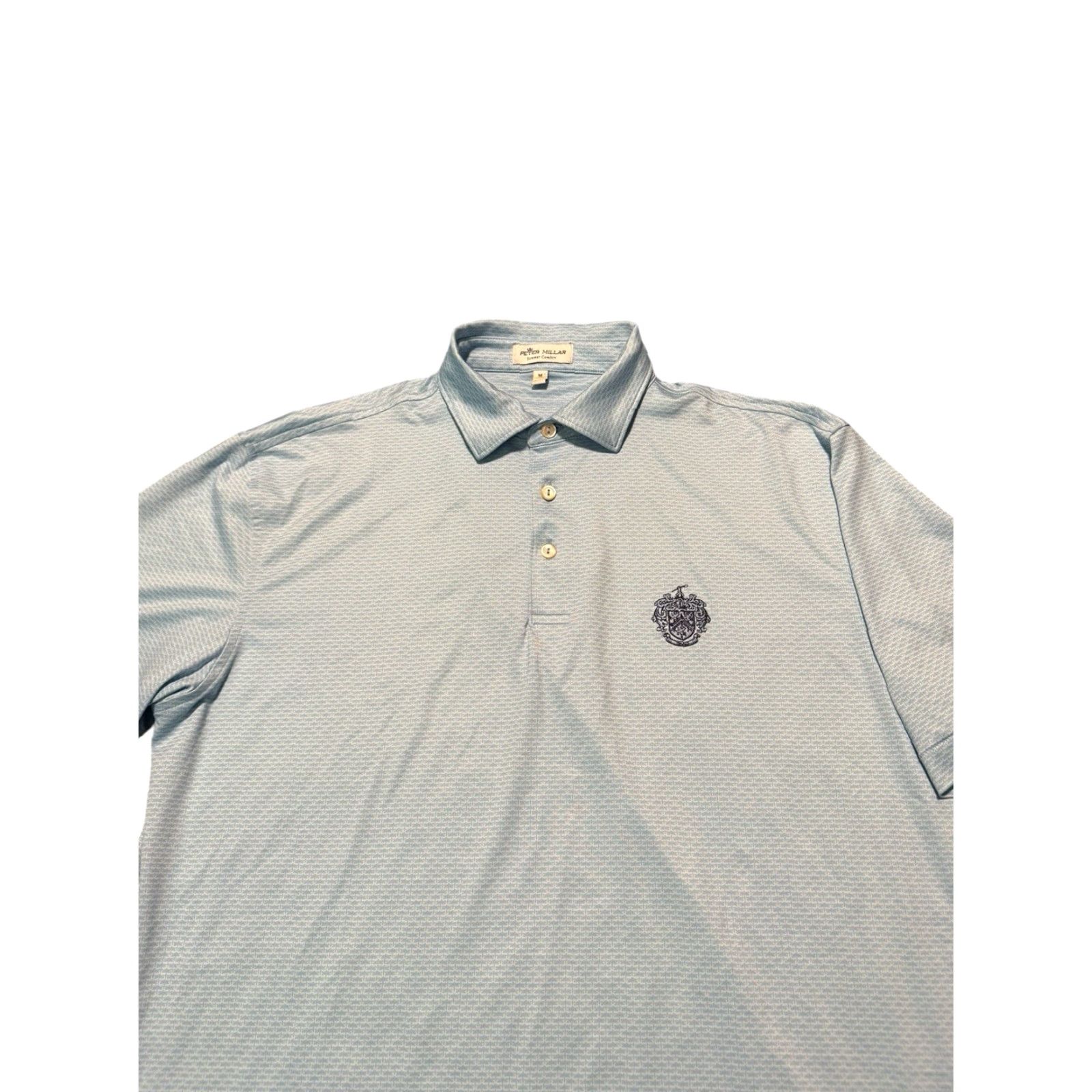 Peter Millar Peter Millar Polo Mens Medium Blue Golf Bedminster Trump National Summer Comfort Size US M / EU 48-50 / 2 - 5 Thumbnail