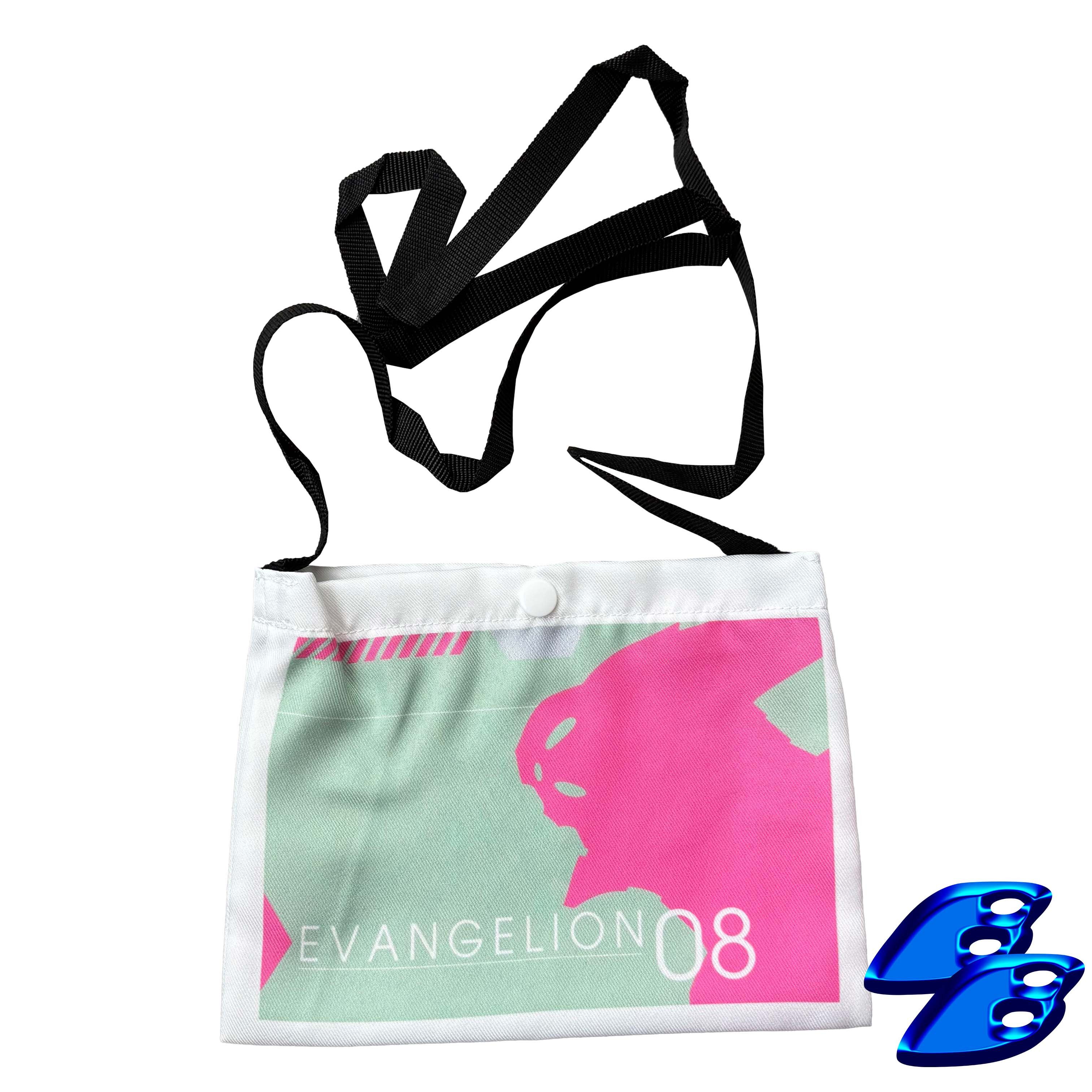 Evangelion 08 Sacoche Sling Bag Anime in Pink, Men's