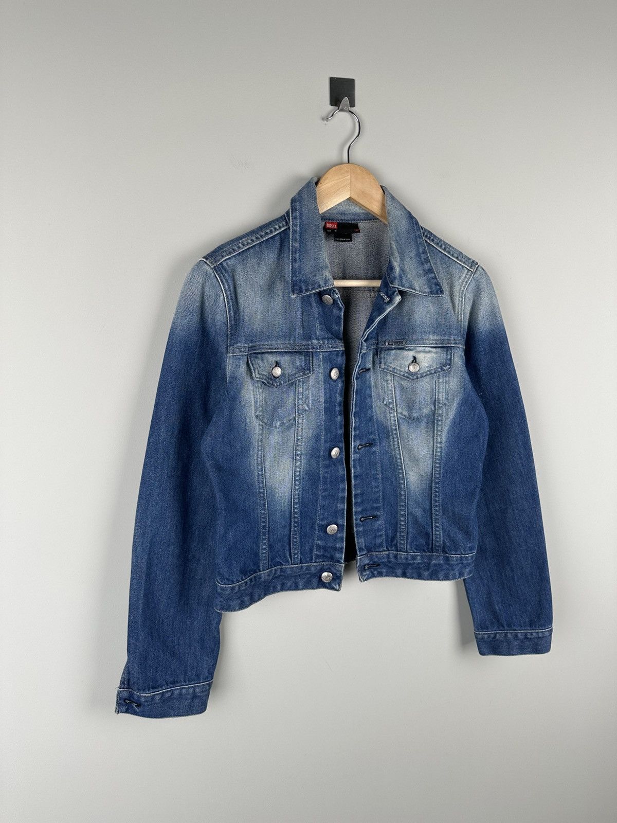Diesel Vintage Y2k Diesel Denim Jacket Womens Size M / US 6-8 / IT 42-44 - 4 Thumbnail