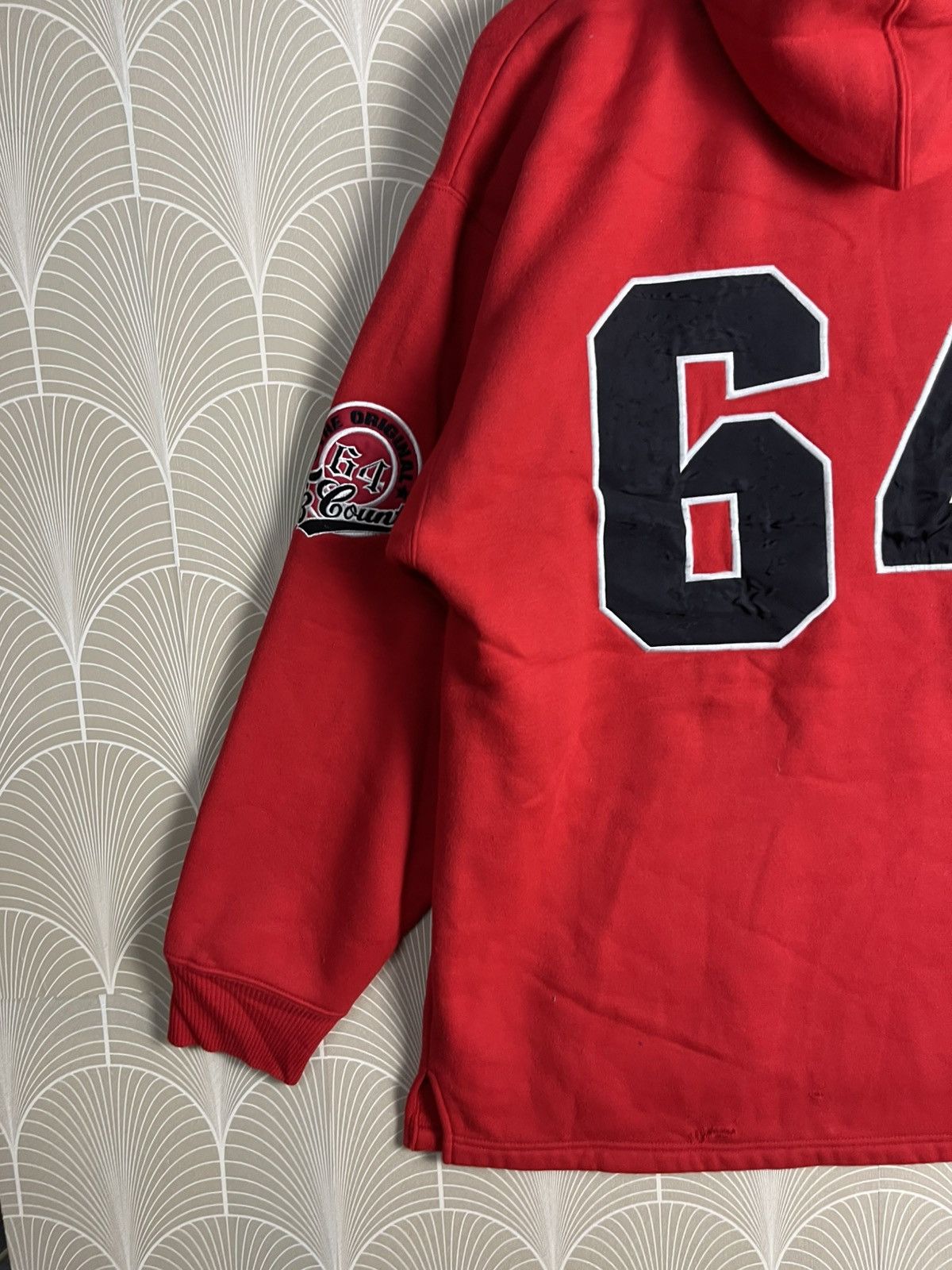 Japanese Brand × Vintage VINTAGE Y2K FB COUNTY HOODIE RED COLOUR Size US L / EU 52-54 / 3 - 11 Thumbnail