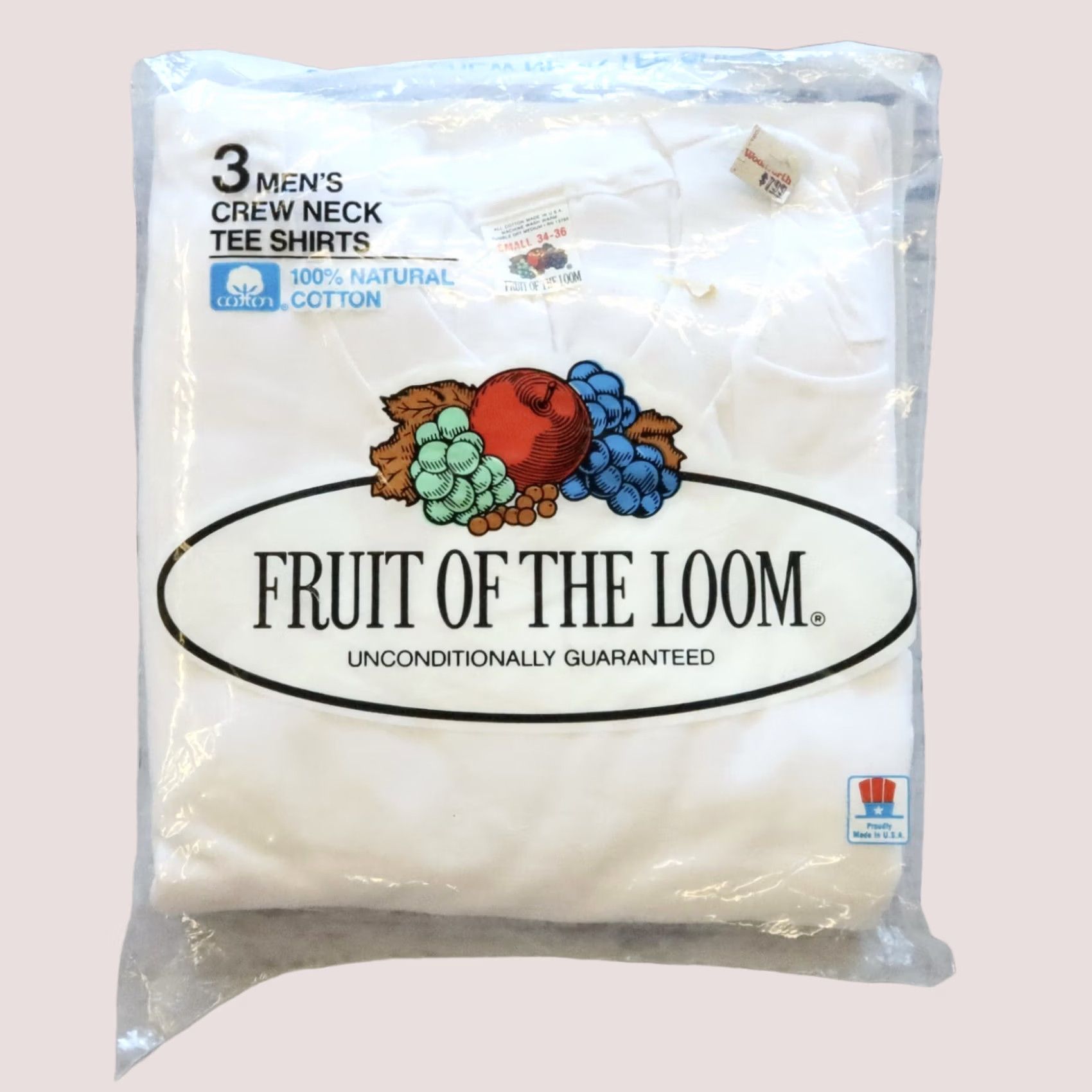 Fruit Of The Loom Vintage Fruit Of The Loom T-Shirt Crew Neck Size S White White Crew Neck Men's Tshirt 3 Pack Deadstock All Cotton Shirt Size US S / EU 44-46 / 1 - 1 Thumbnail