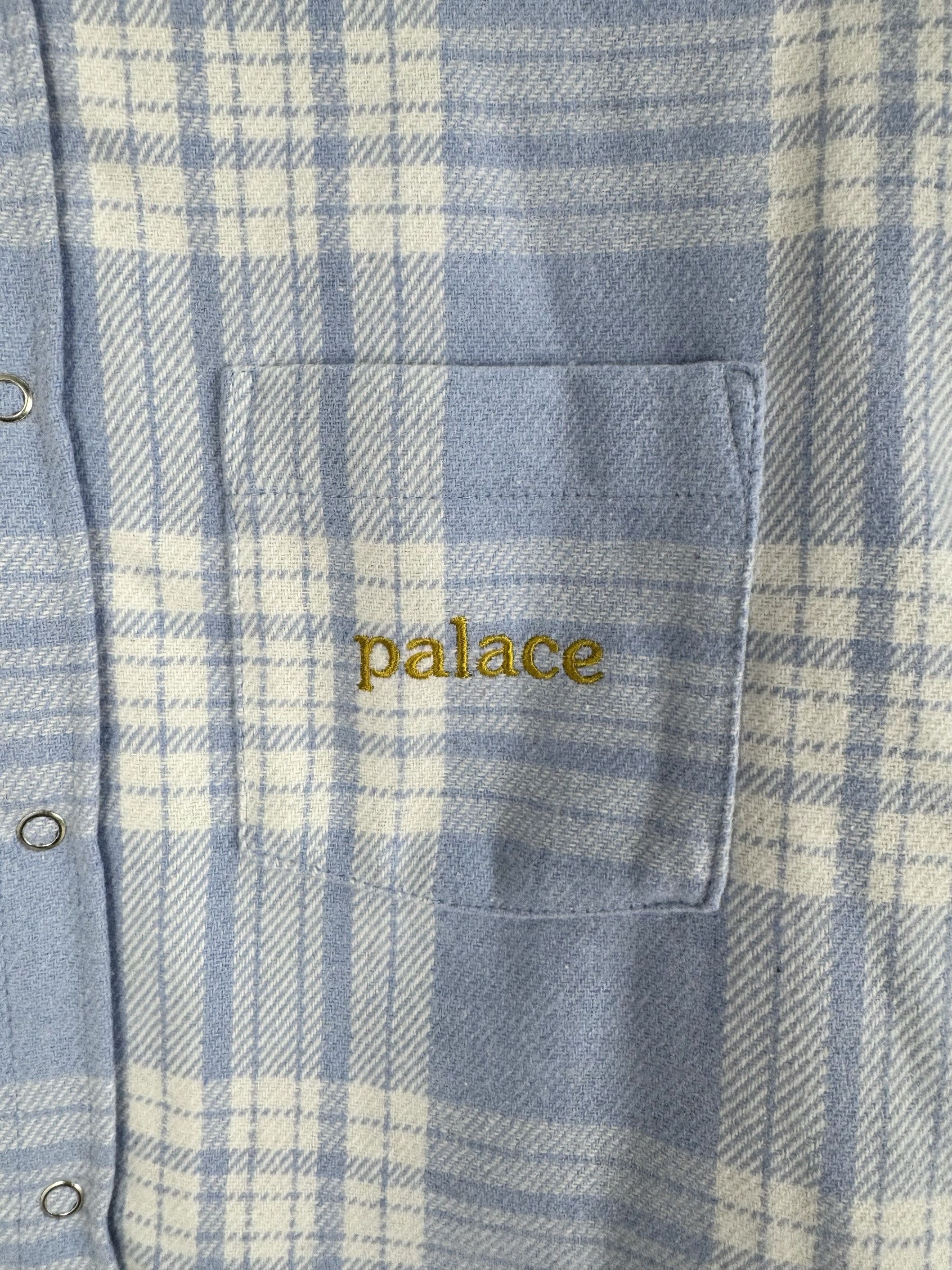 Palace UNWORN* Palace Check Insulated Shirt Faint Blue FW24 NEW Size US S / EU 44-46 / 1 - 3 Thumbnail