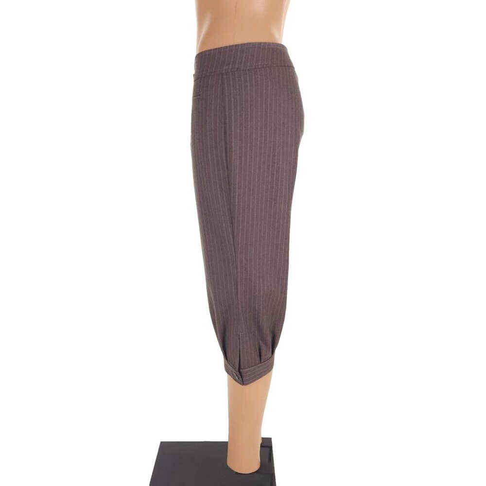 RED Valentino Red Valentino Striped Wool Three Quarter Pants Size 42 US 6 Size 28" / US 6 / IT 42 - 4 Thumbnail