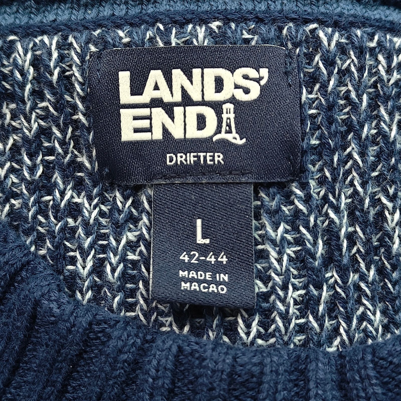 Lands' End Lands' End Cotton Drifter Shaker Sweater Mens Large Size US L / EU 52-54 / 3 - 2 Thumbnail