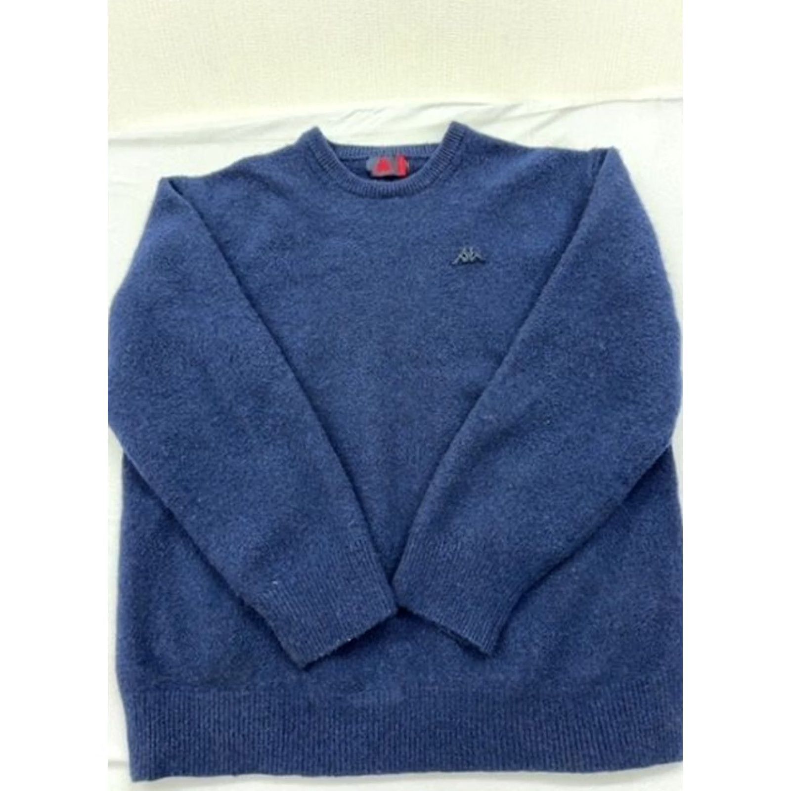 Kappa Robe di Kappa Men’s Navy Blue Crewneck Knit Sweater Large Logo Shirt Size US L / EU 52-54 / 3 - 2 Thumbnail