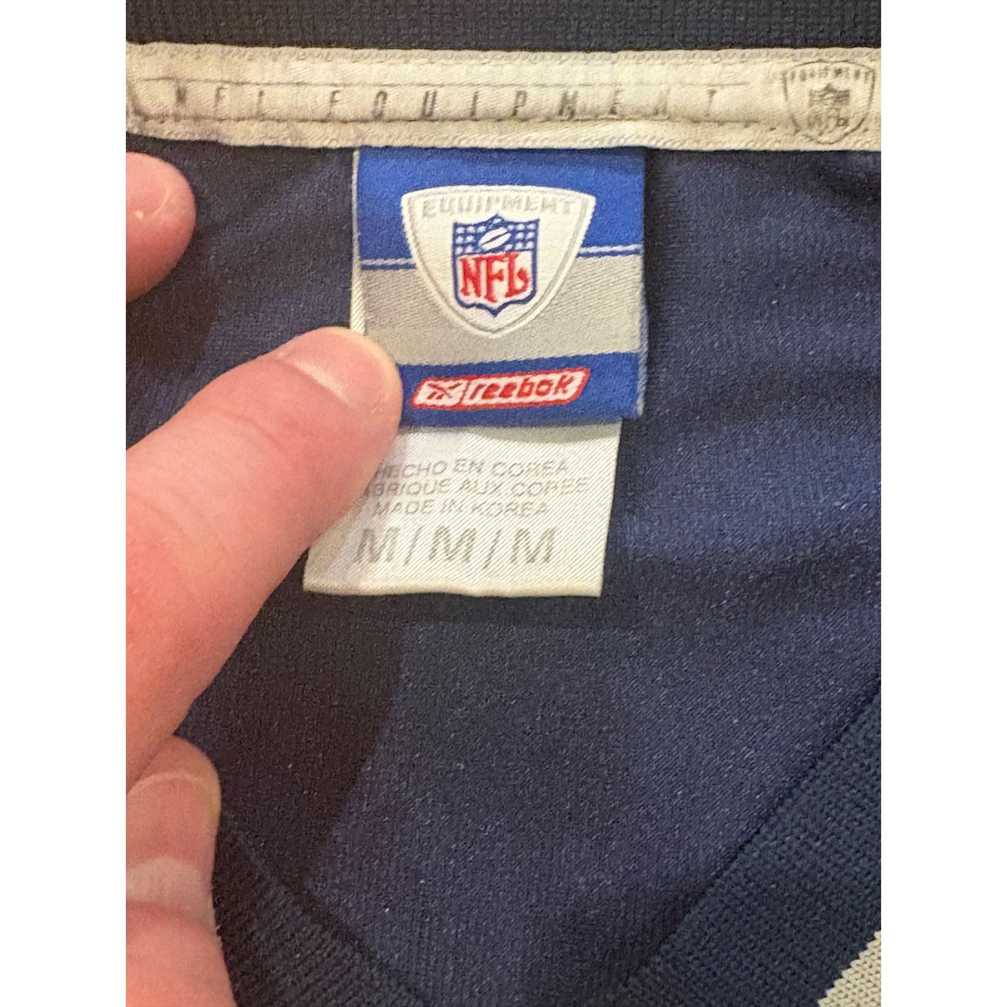 Reebok Reebok New England Patriots Tom Brady #12 Blue NFL Football Size US M / EU 48-50 / 2 - 6 Thumbnail