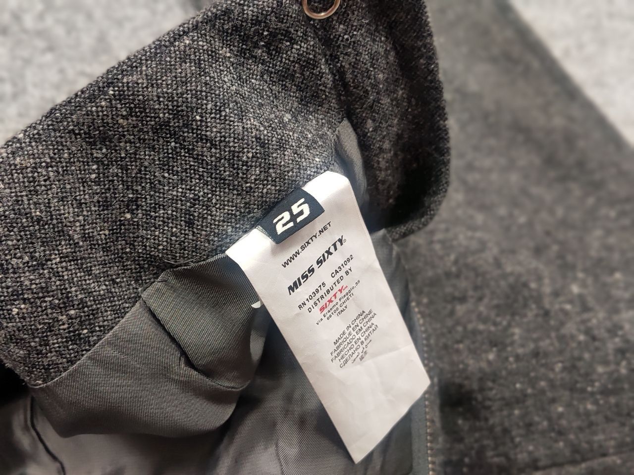 Miss Sixty Miss Sixty Vintage Wool Grey Flared Classical Trouser pants Size 25" / US 0 / IT 36 - 15 Thumbnail