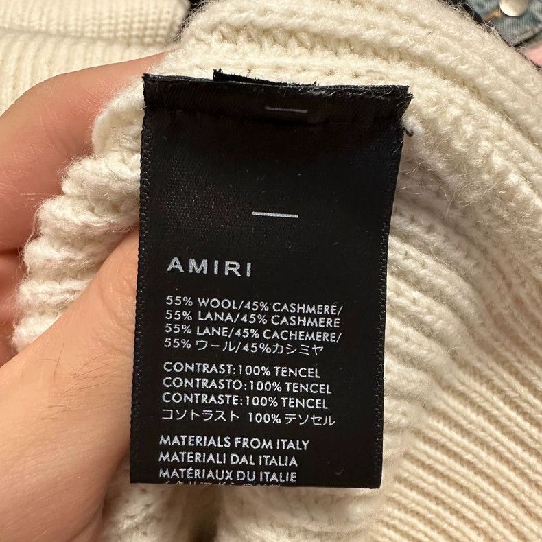 Amiri Amiri 19fw Patch wool sweater 2501-Nextarrow Size US S / EU 44-46 / 1 - 6 Thumbnail