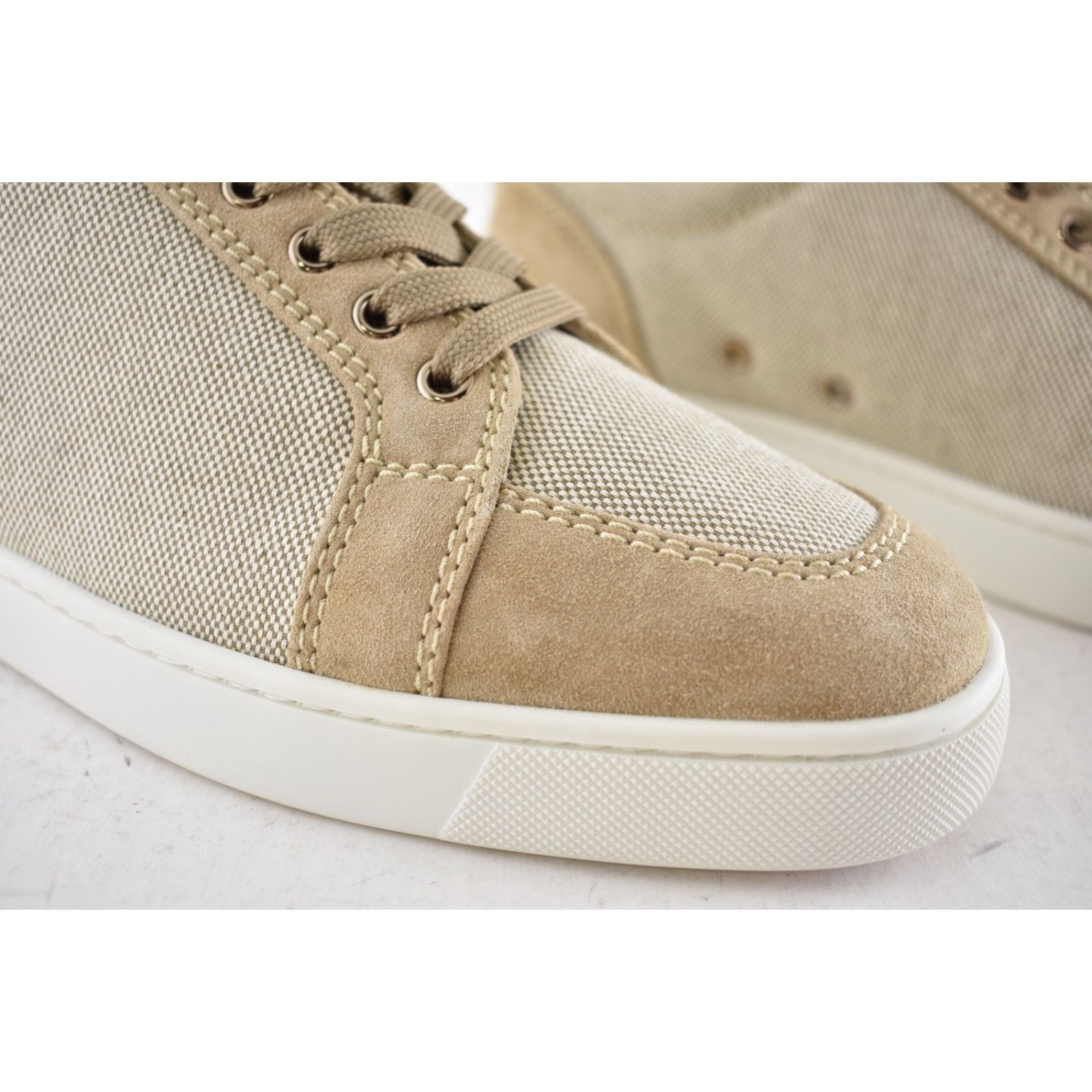 Christian Louboutin Christian Louboutin Men Rantulow Flat Mandorla Beige Suede Size US 10 / EU 43 - 5 Thumbnail