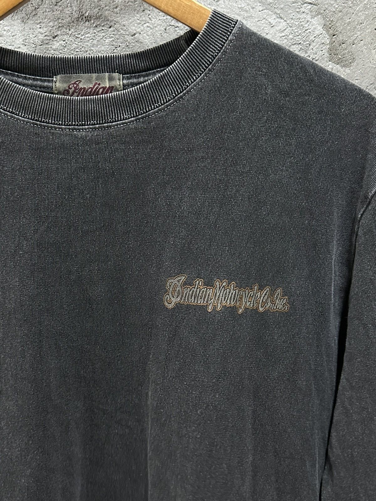 Indian Motorcycle Vintage Indian Motocycle Co Inc Flame Tatoo L/S Shirt Size US M / EU 48-50 / 2 - 8 Thumbnail