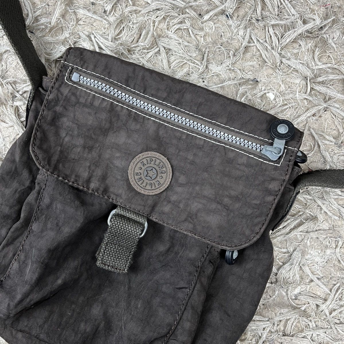 Japanese Brand Vintage Shoulder Bag Kipling Brown Crossbody Y2k Affliction Size ONE SIZE - 15 Thumbnail