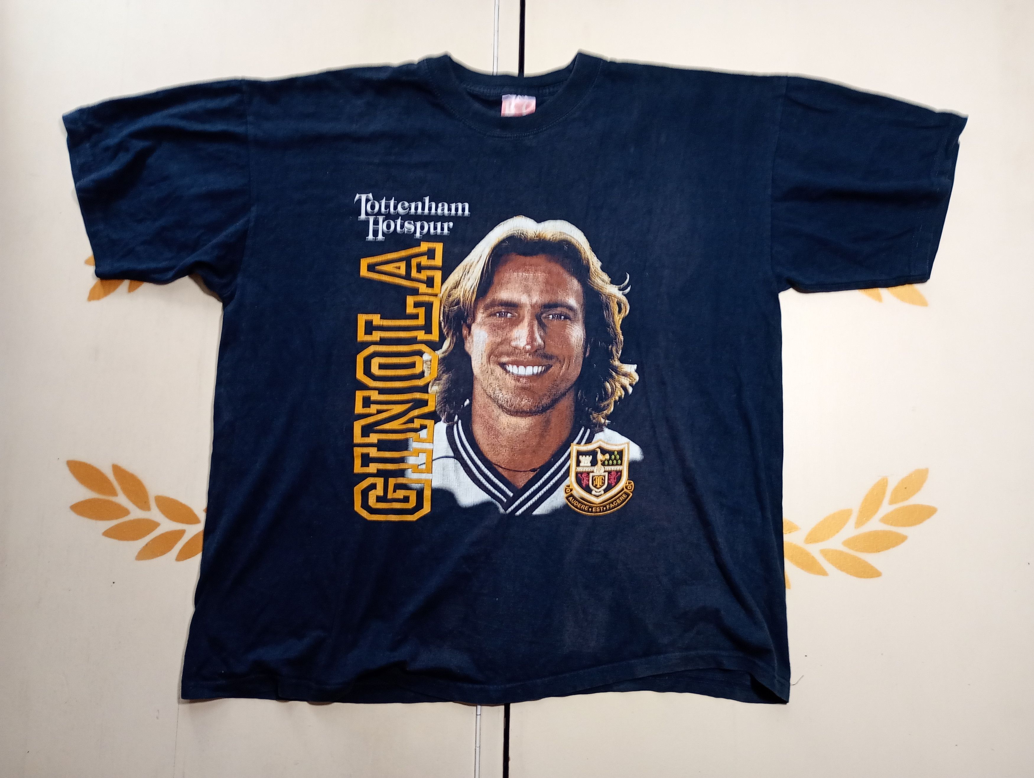 Vintage Ginola Tottenham Hotspur B&C T-Shirt Vintage 90's Size US XL / EU 56 / 4 - 1 Thumbnail