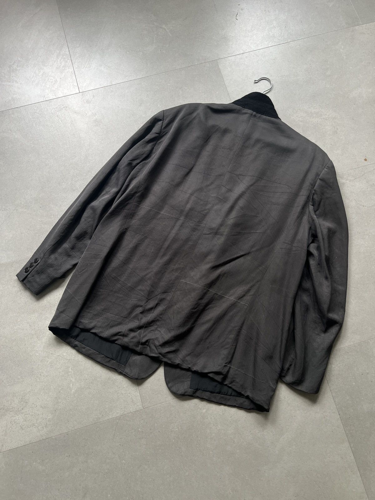 Yohji Yamamoto SS98 Yohji Yamamoto Pour Homme Oversized Silk Blazer Jacket Size US M / EU 48-50 / 2 - 3 Thumbnail