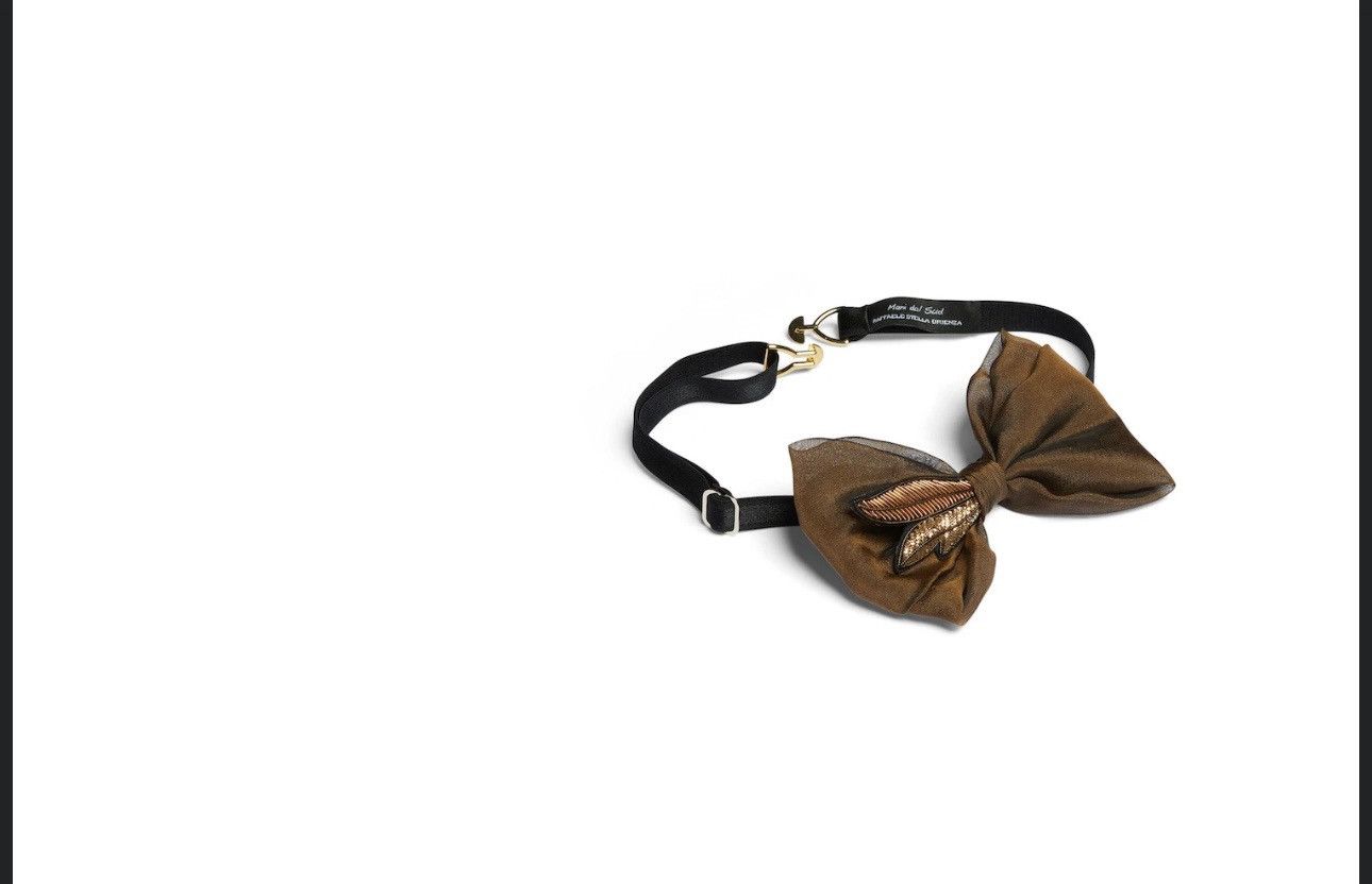 Other Mani Del Sud Prince Royal/Brown Papillon Silk Bowtie Size ONE SIZE - 4 Thumbnail