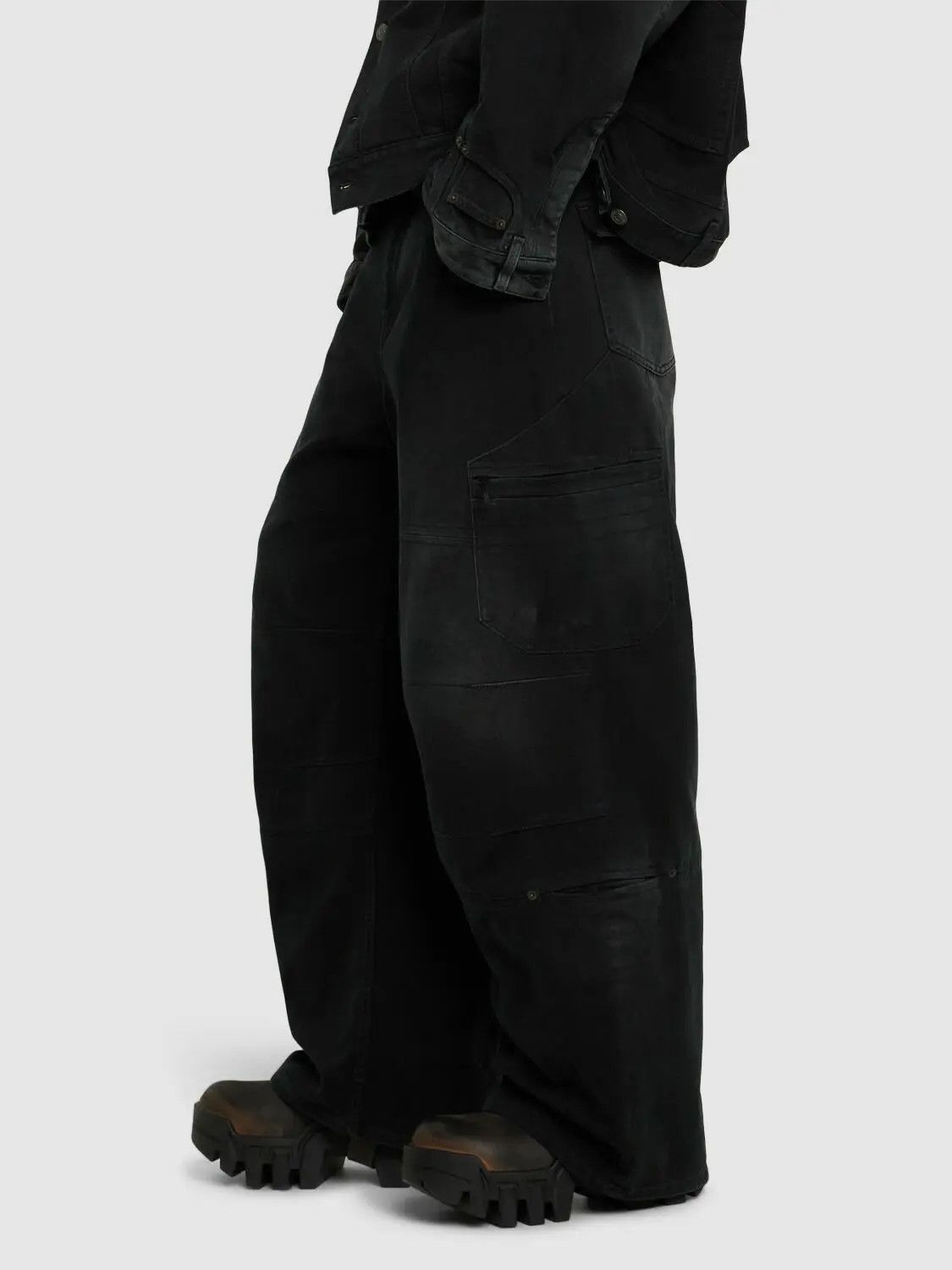 Balenciaga o1tr1nto0426 Bulldozer Harness Boot in Dark Grey Size US 9 / EU 42 - 2 Thumbnail