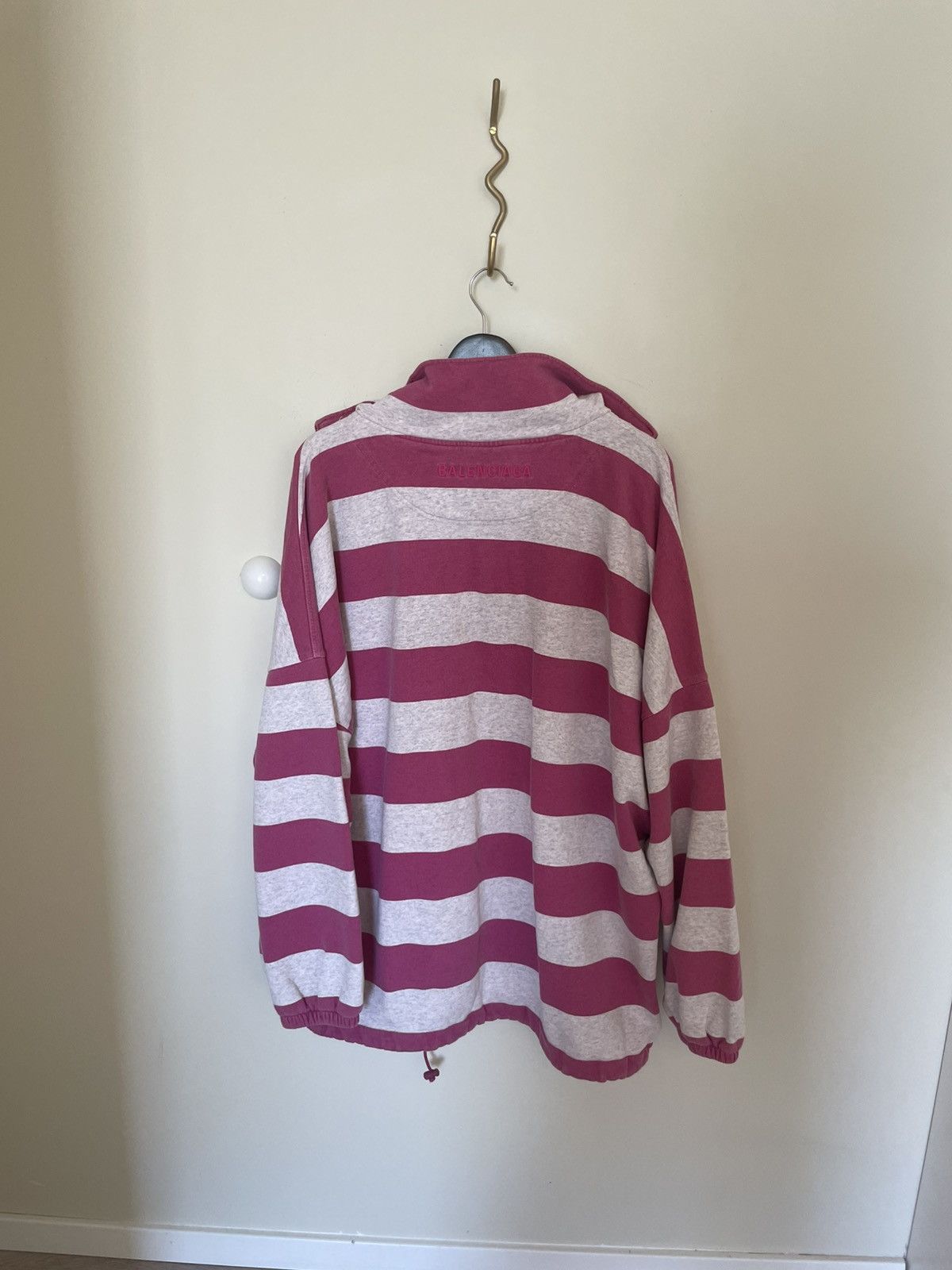 Balenciaga Balenciaga pink striped sweatshirt (playboi carti grail) Size US L / EU 52-54 / 3 - 4 Thumbnail