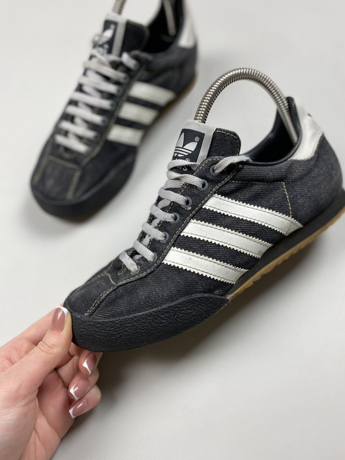 Adidas × Vintage Adidas Vintage Y2K Denim Low Top Sneakers Shoes Size US 5.5 Size US 5.5 / IT 35.5 - 13 Thumbnail