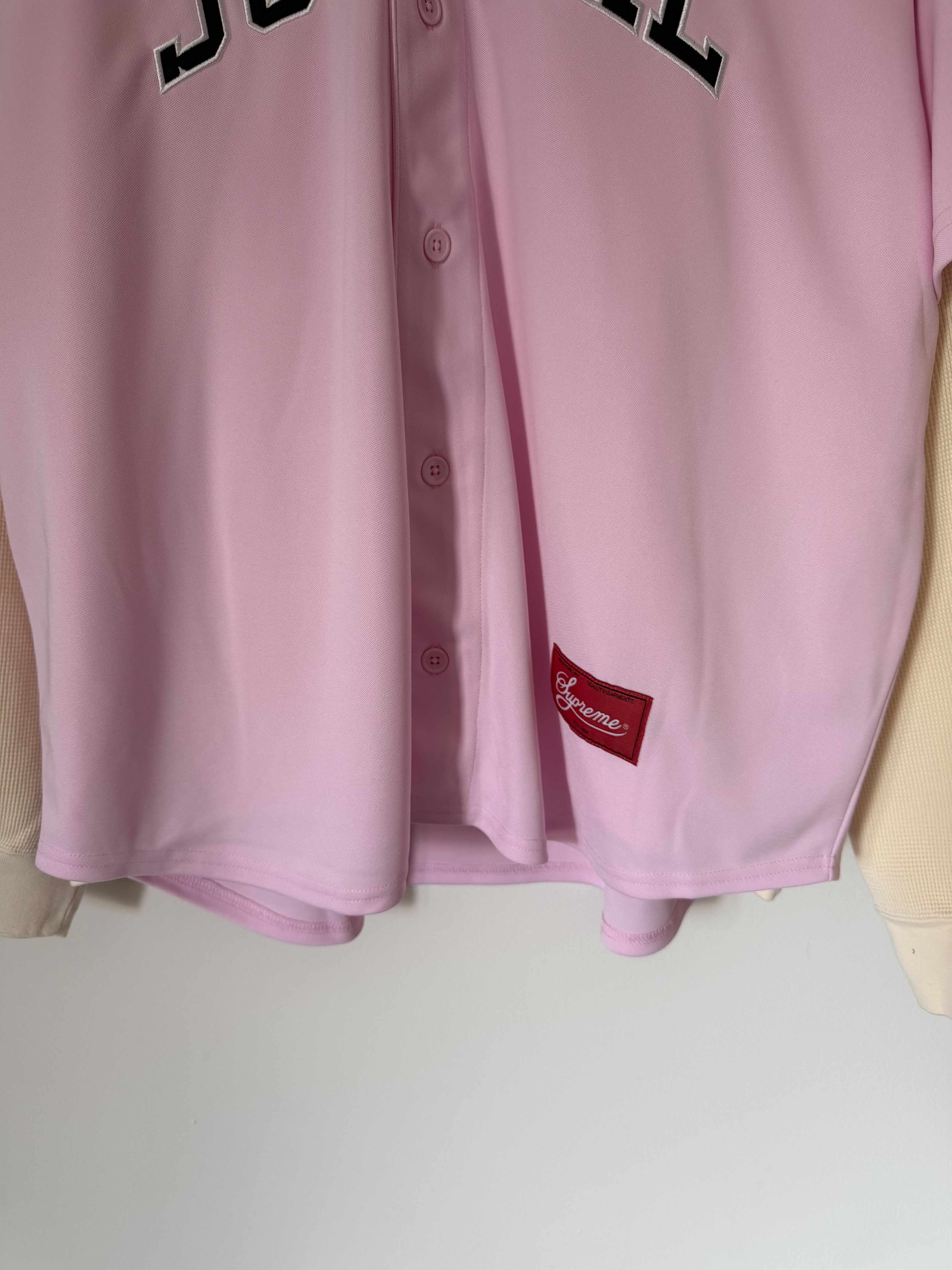 MLB × Supreme Supreme Chicago White Sox Hooded Baseball Jersey in Pink Size US XL / EU 56 / 4 - 3 Thumbnail