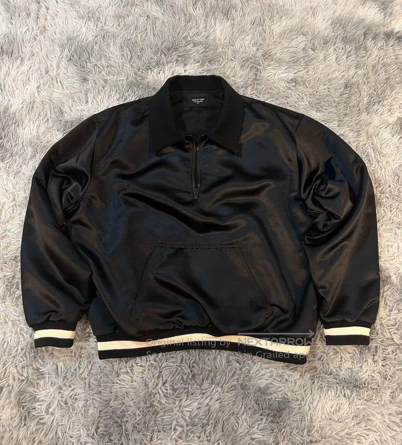 Fear of God Fear Of God 5th Collection 1987 Celtic Satin Half Zip