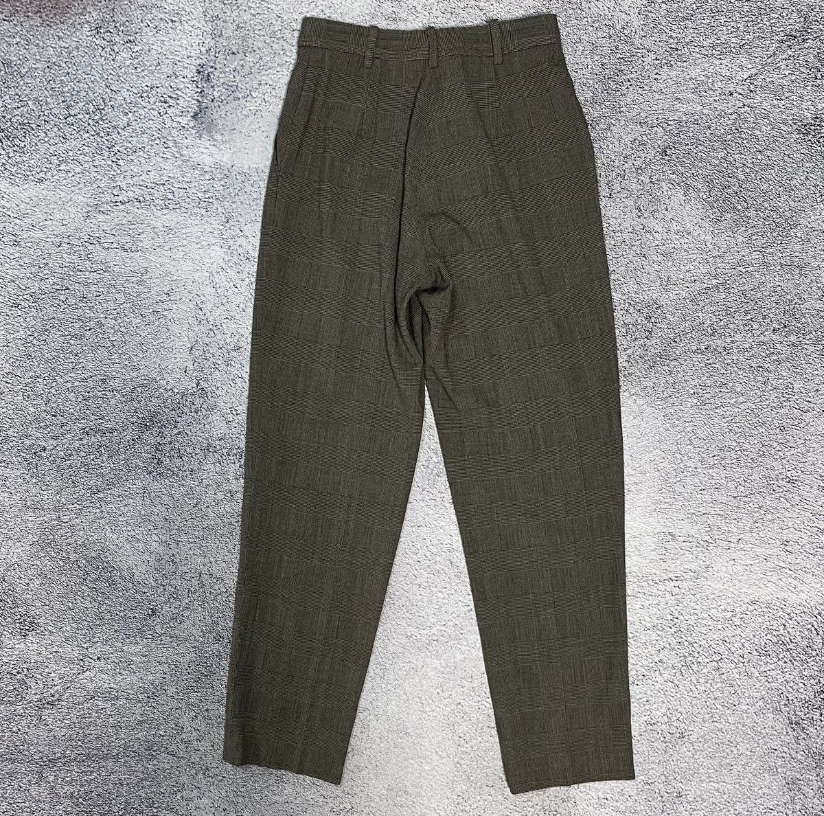 Armani Collezioni Armani Collezioni Plaid Wool Dress Pants Check Trousers Size 30" / US 8 / IT 44 - 8 Thumbnail