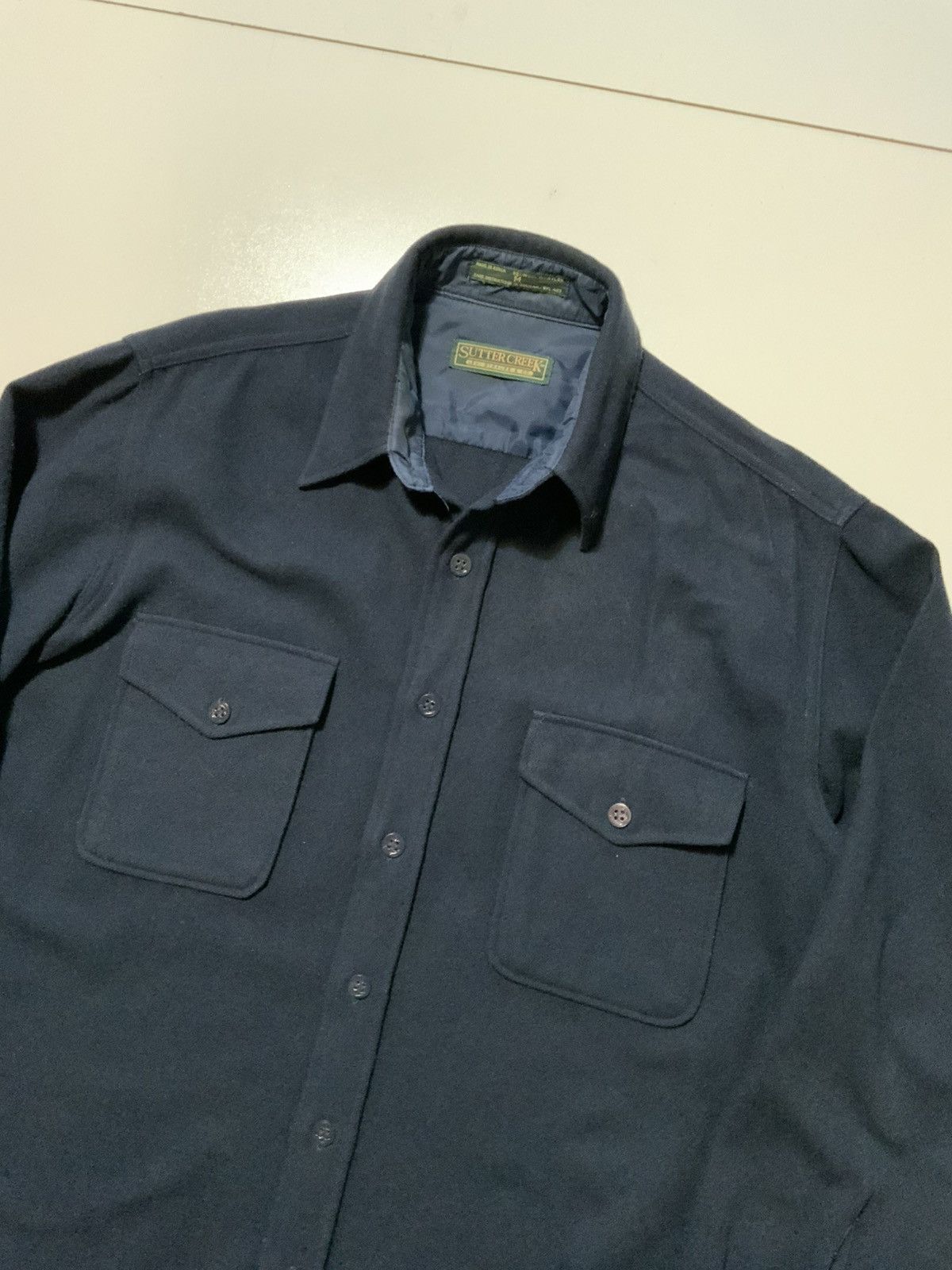 Levi's × Vintage Vintage Sutter Creek Levis Wool Flannel Button Shirt Size US M / EU 48-50 / 2 - 3 Thumbnail