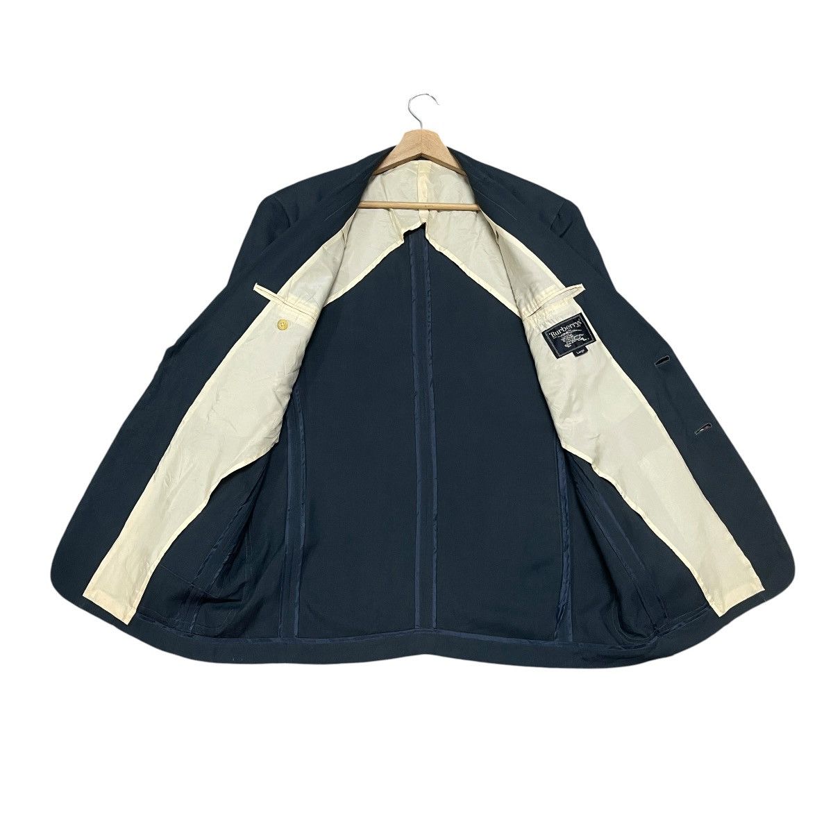 Burberry Vintage Burberrys 100% Silk Single Breasted Blazer Jacket Size US L / EU 52-54 / 3 - 12 Thumbnail